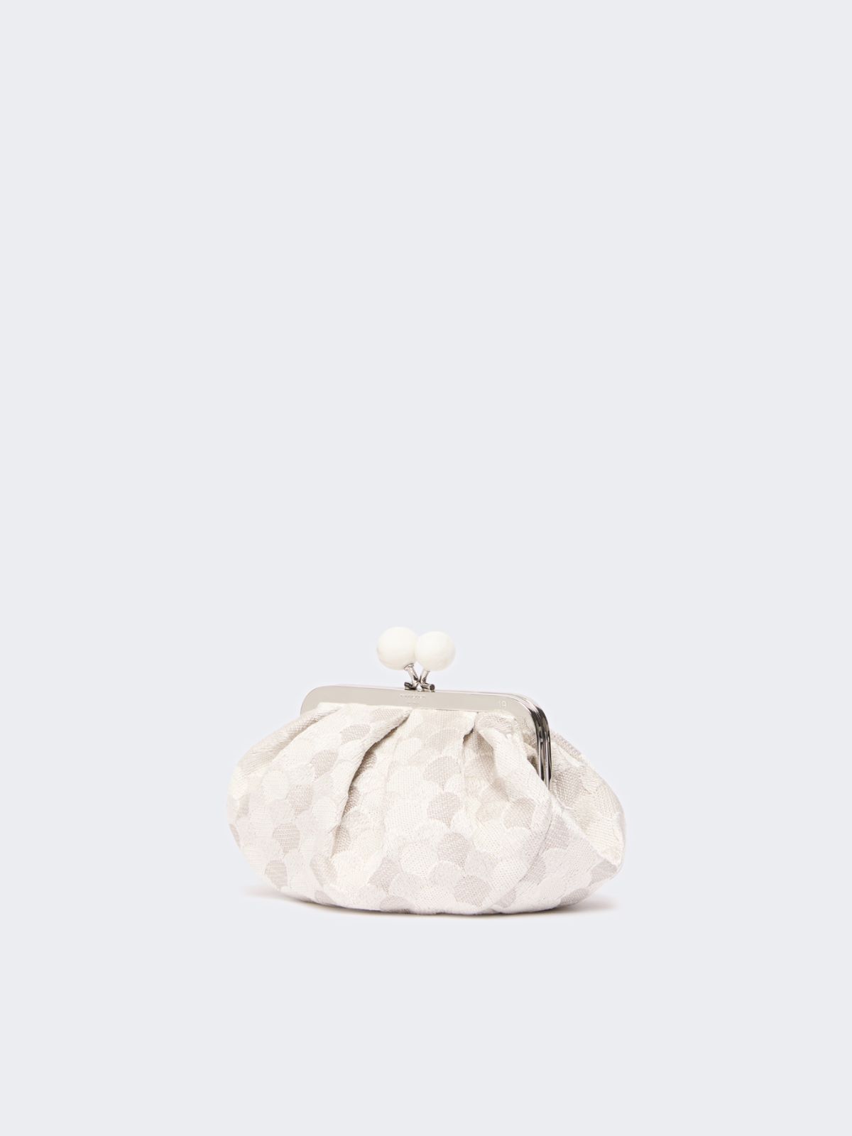Small Pasticcino Bag in linen, silk and cotton jacquard - WHITE - Weekend Max Mara - 2
