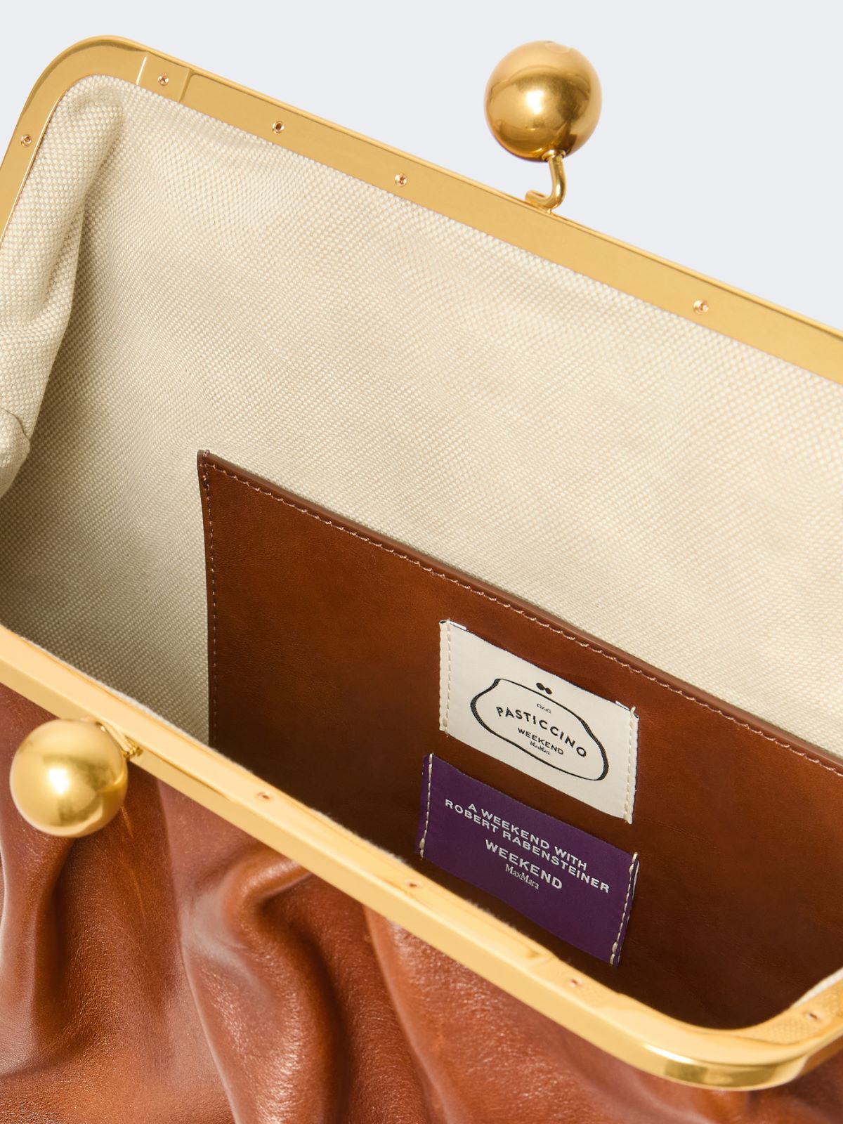 XXL leather Pasticcino Bag - Weekend Max Mara - 6