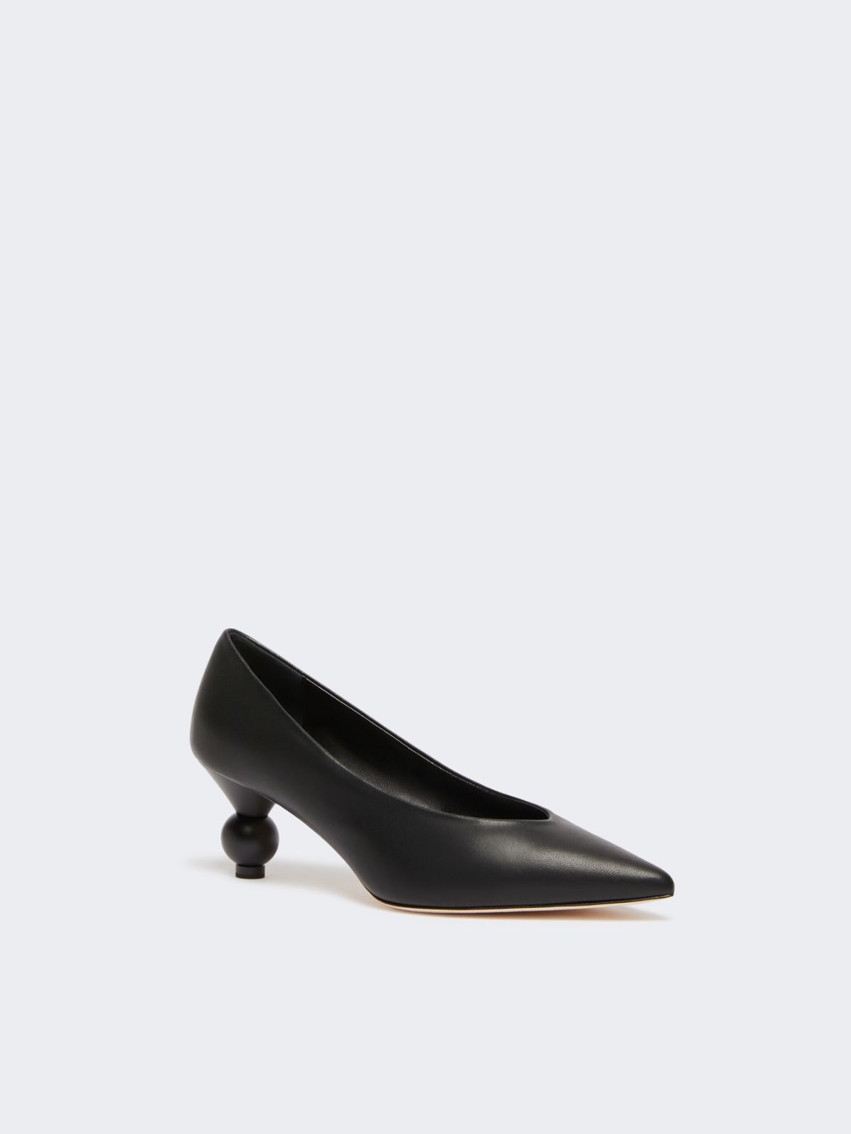 Nappa-finish sheepskin court shoes - BLACK - Weekend - 2