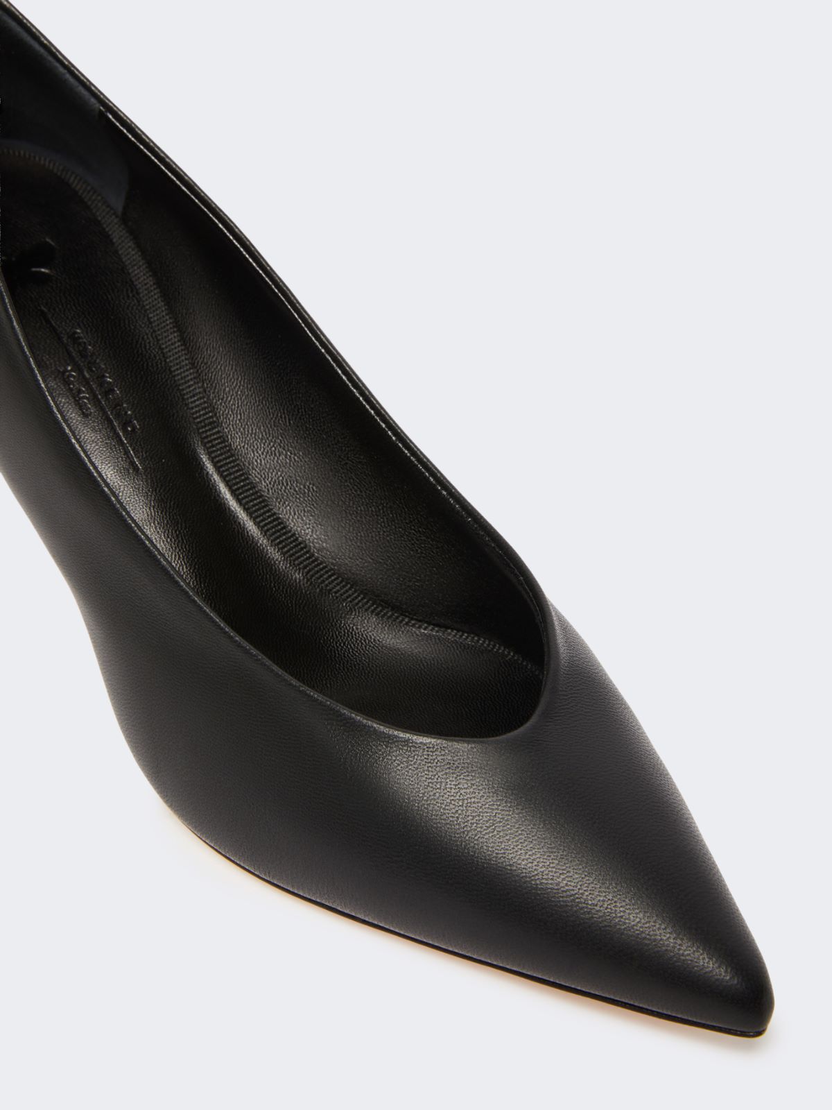 Nappa-finish sheepskin court shoes - BLACK - Weekend - 4