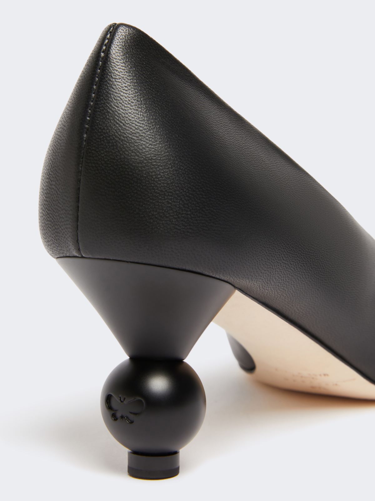 Nappa-finish sheepskin court shoes - BLACK - Weekend - 5