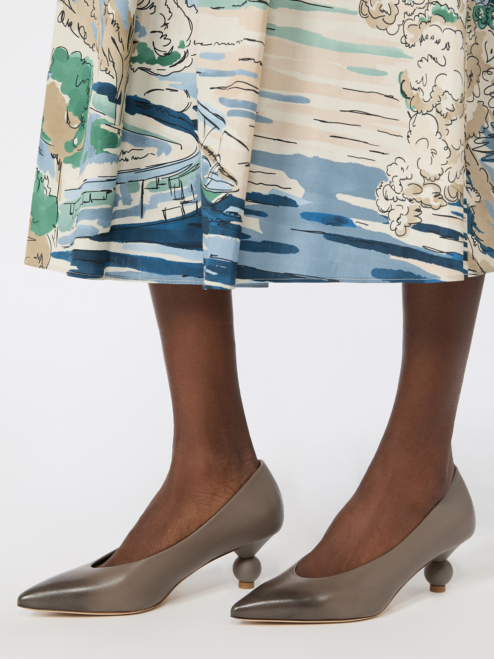Nappa sheepskin court shoes - MUD - Weekend Max Mara - 7