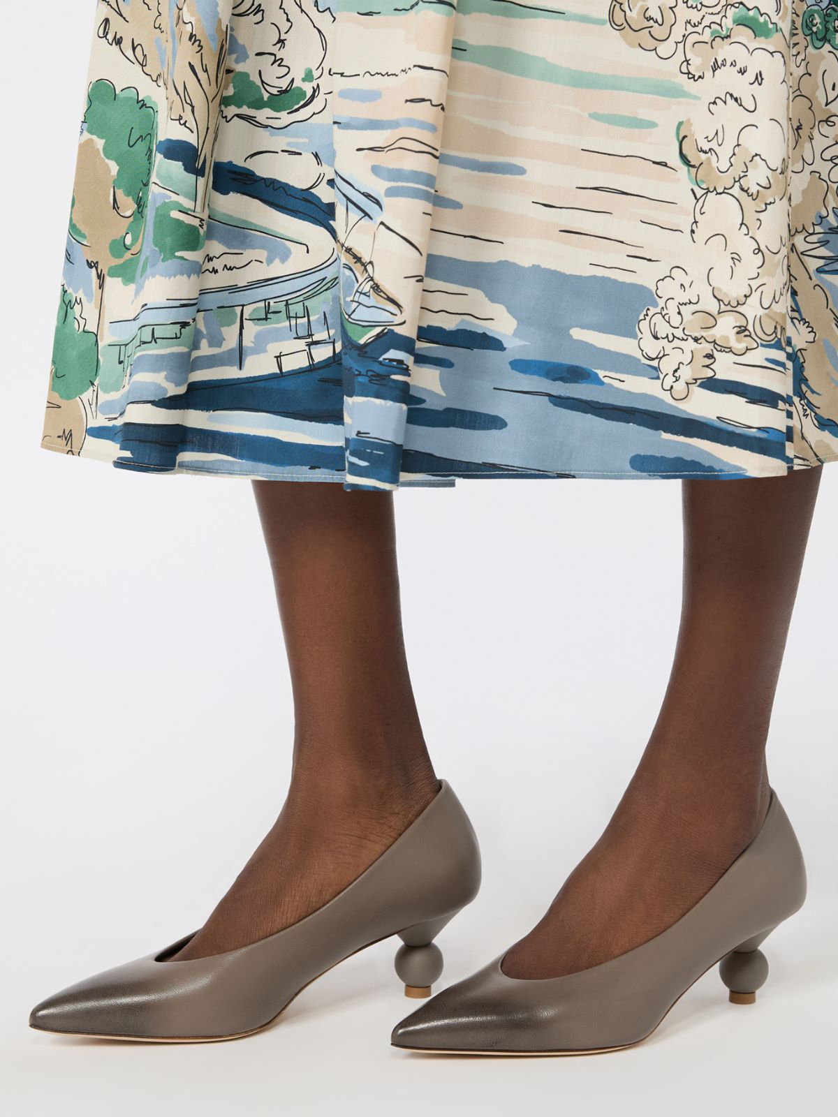 Nappa sheepskin court shoes - MUD - Weekend Max Mara - 7