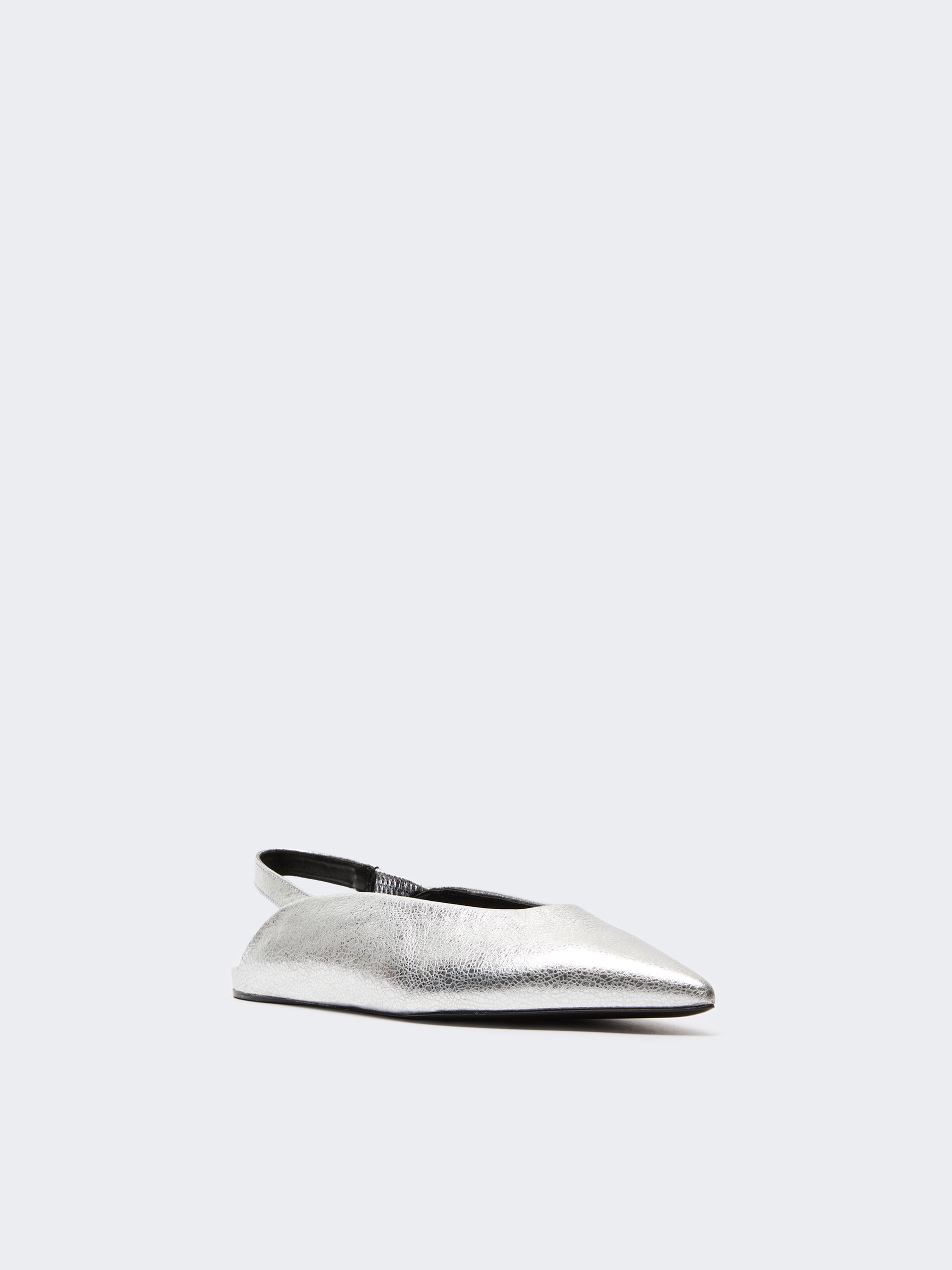 Ballerina slingback in pelle laminata - Weekend Max Mara - 2