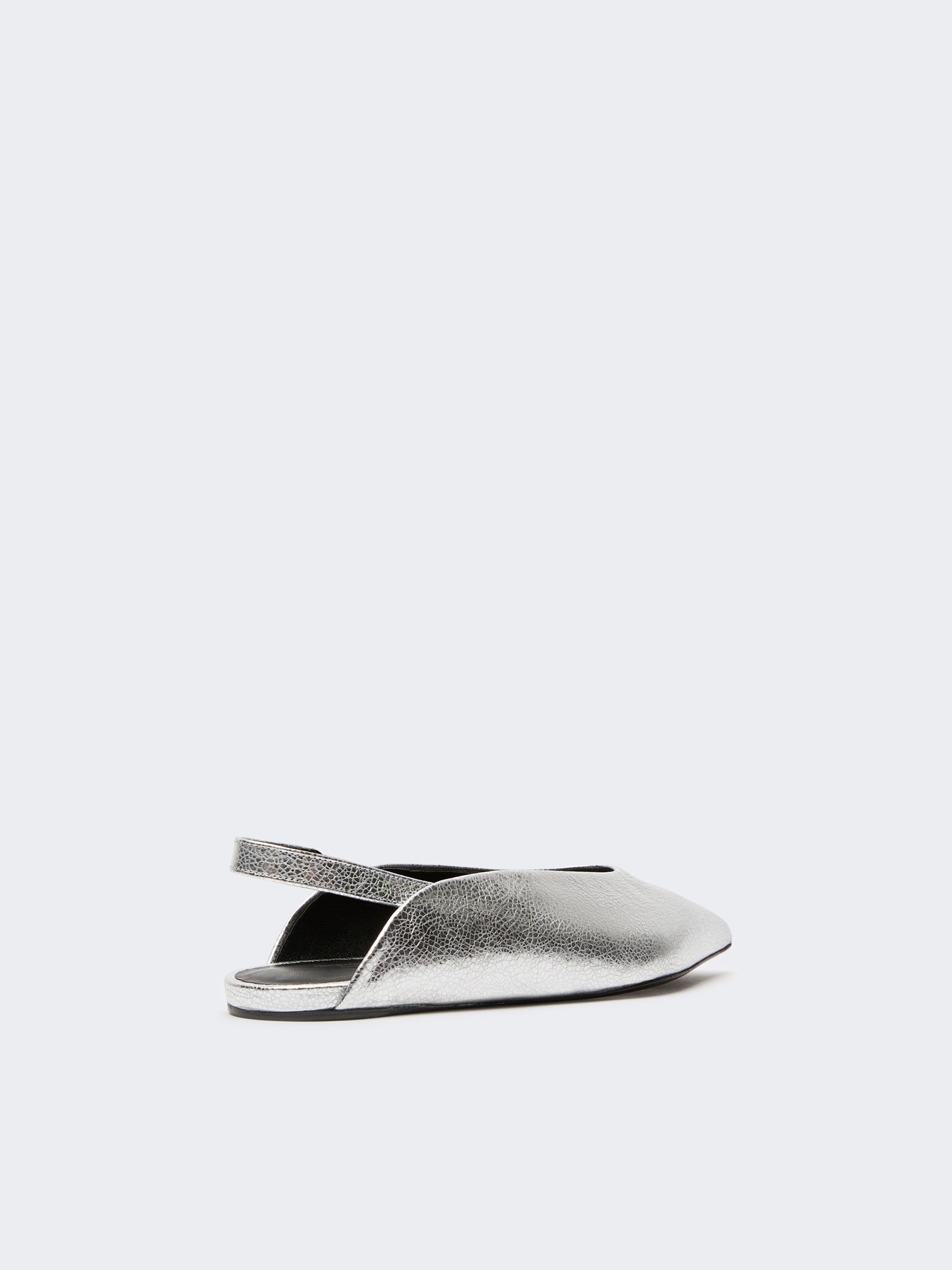 Ballerina slingback in pelle laminata - Weekend Max Mara - 3