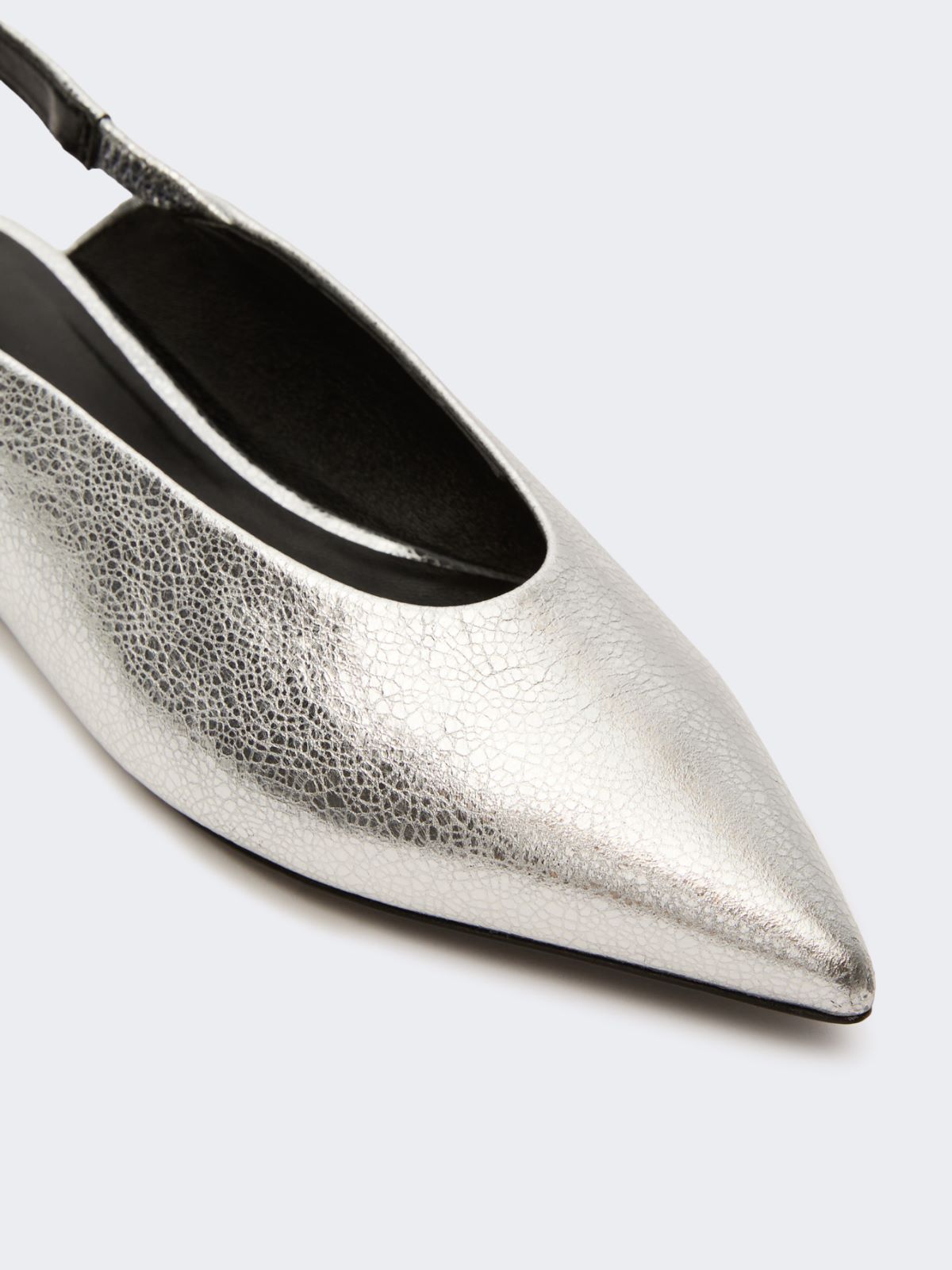 Ballerina slingback in pelle laminata - Weekend Max Mara - 4