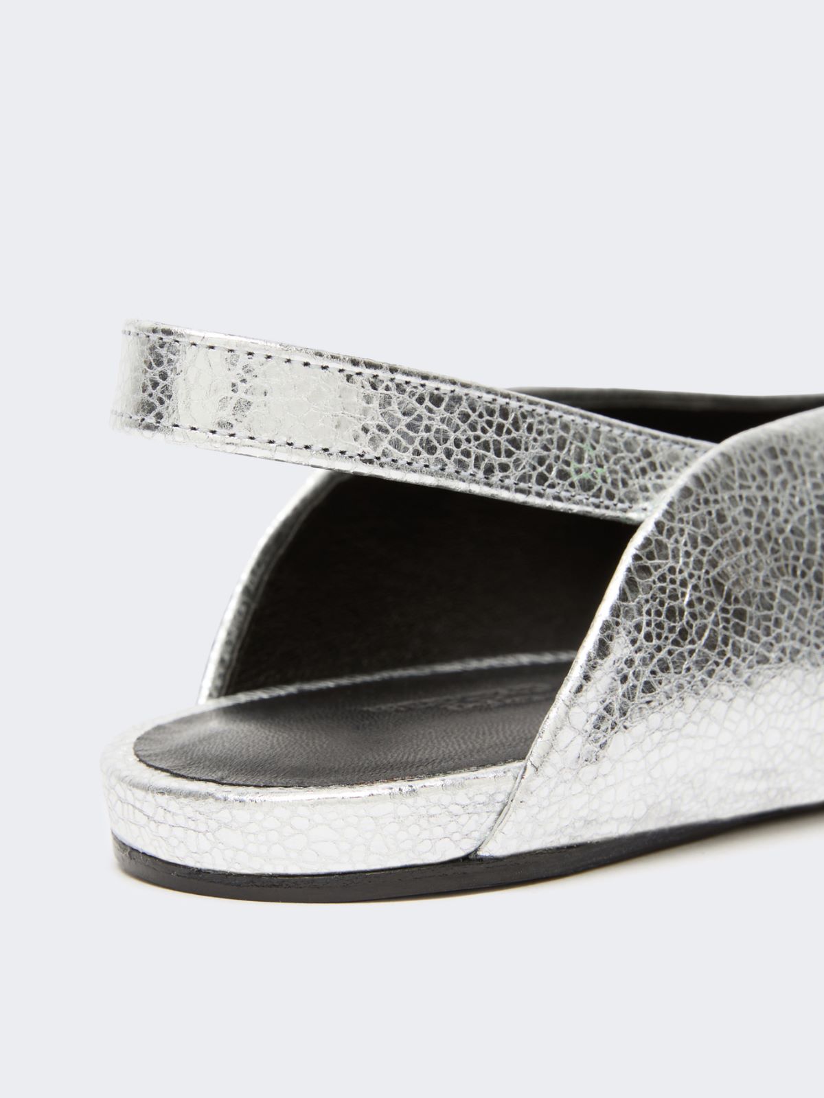 Ballerina slingback in pelle laminata - Weekend Max Mara - 5