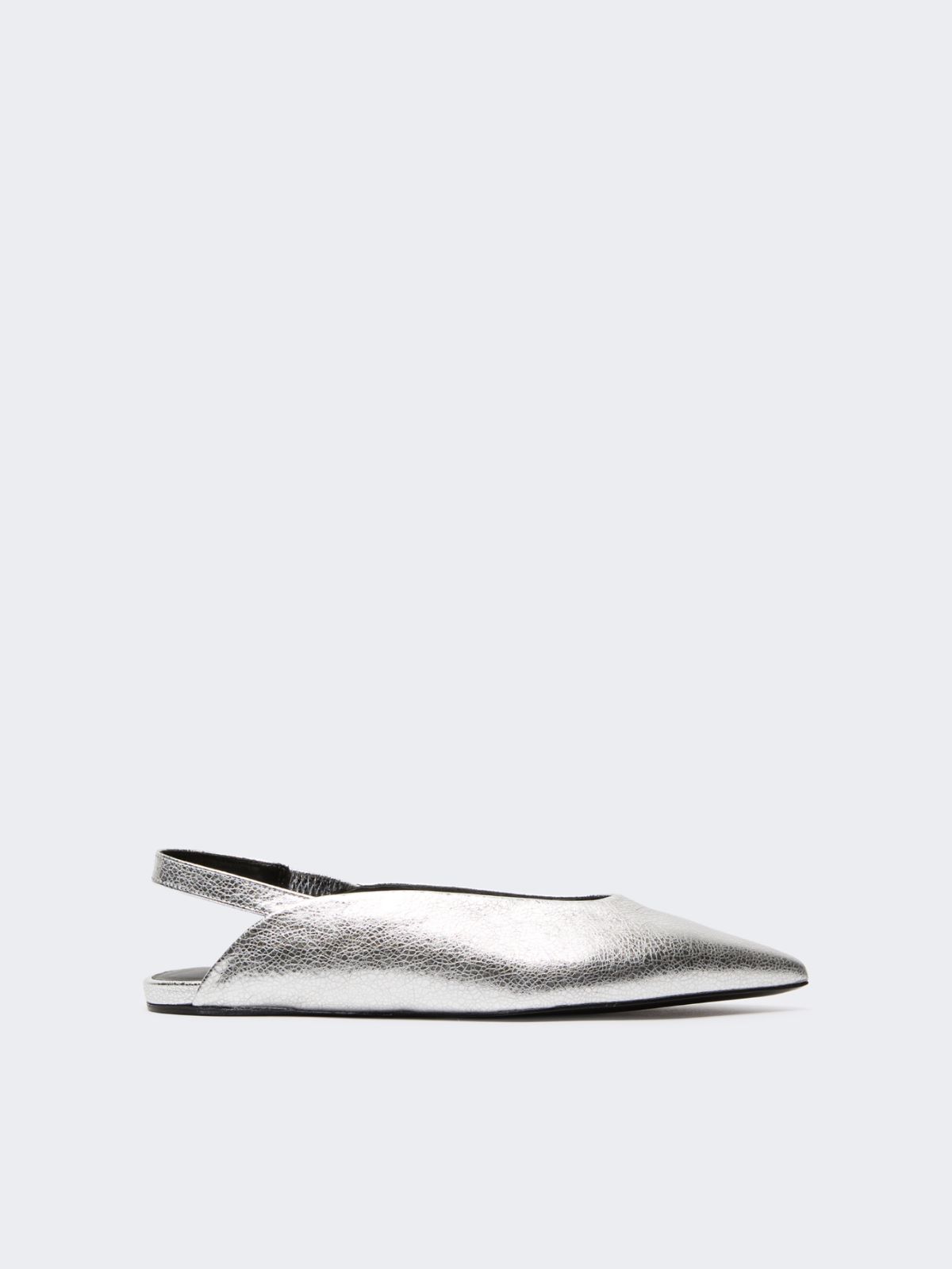 Ballerina slingback in pelle laminata - Weekend Max Mara