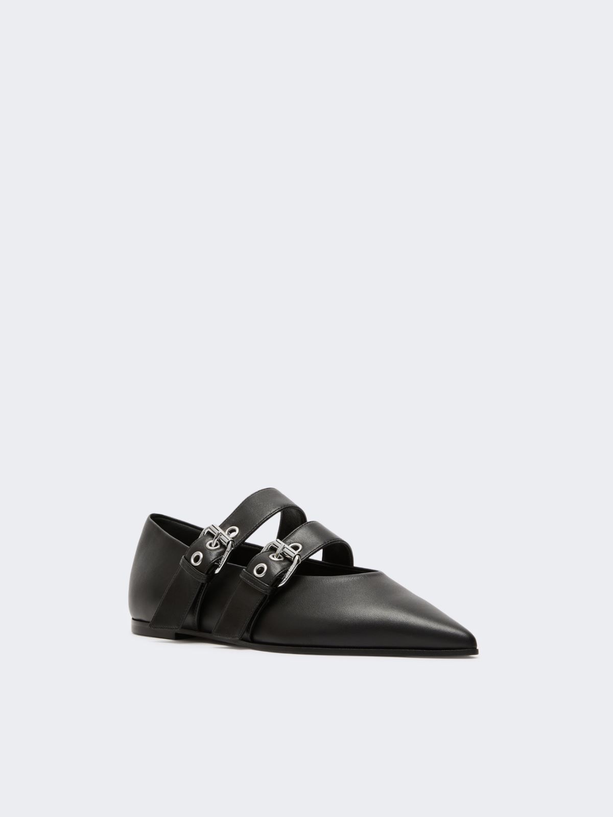 Leather ballerinas with buckles - Weekend Max Mara - 2