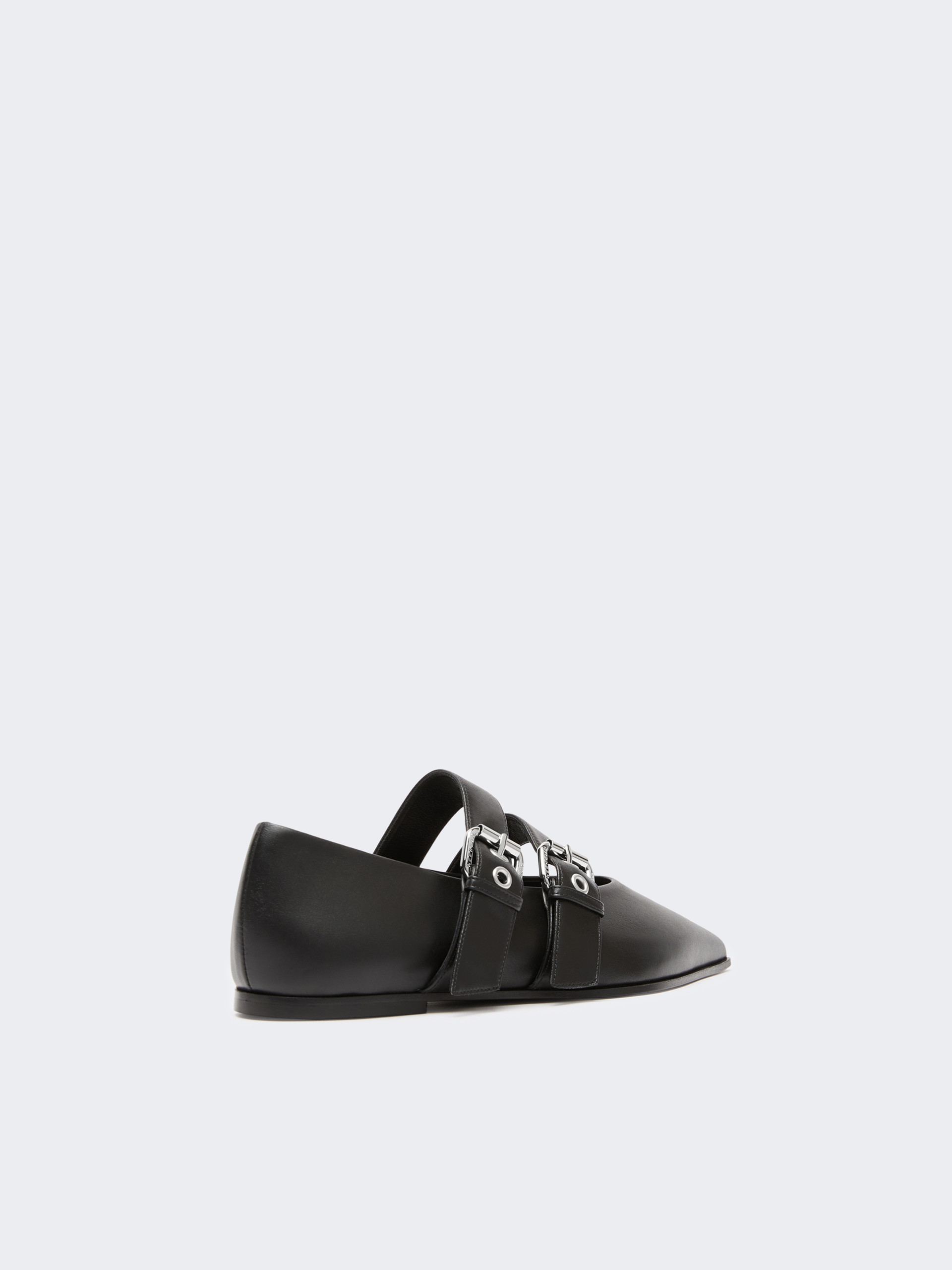 Leather ballerinas with buckles - Weekend Max Mara - 3