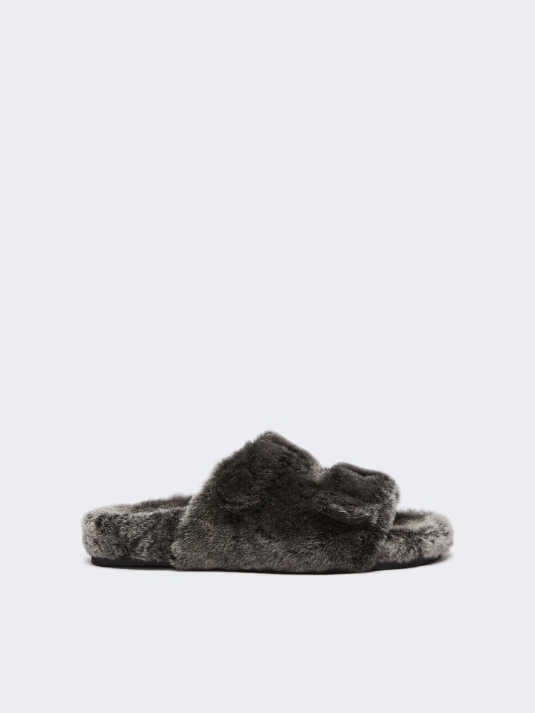 Shearling fussbett sandals - Weekend Max Mara