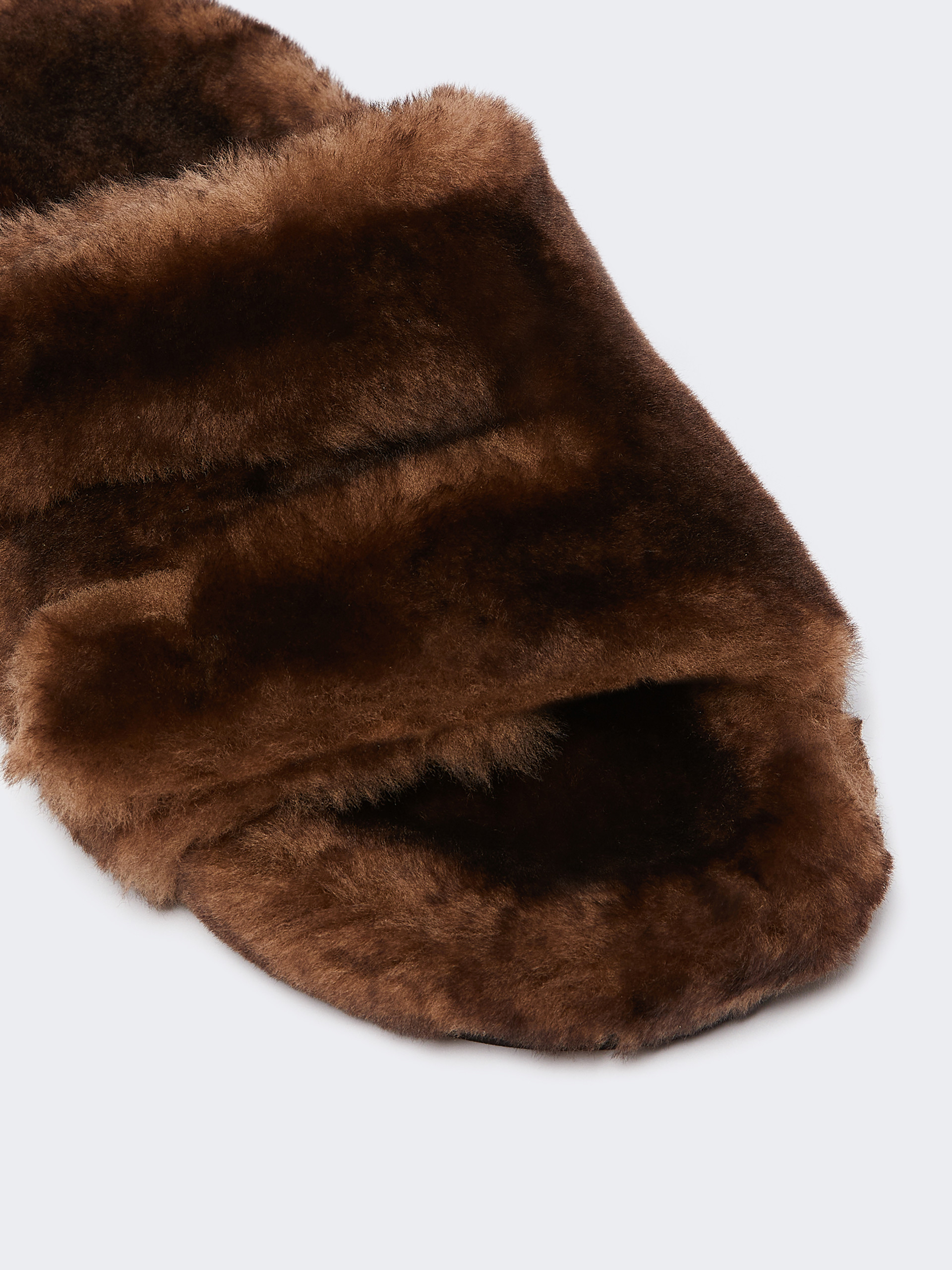 Shearling fussbett sandals - Weekend Max Mara - 5