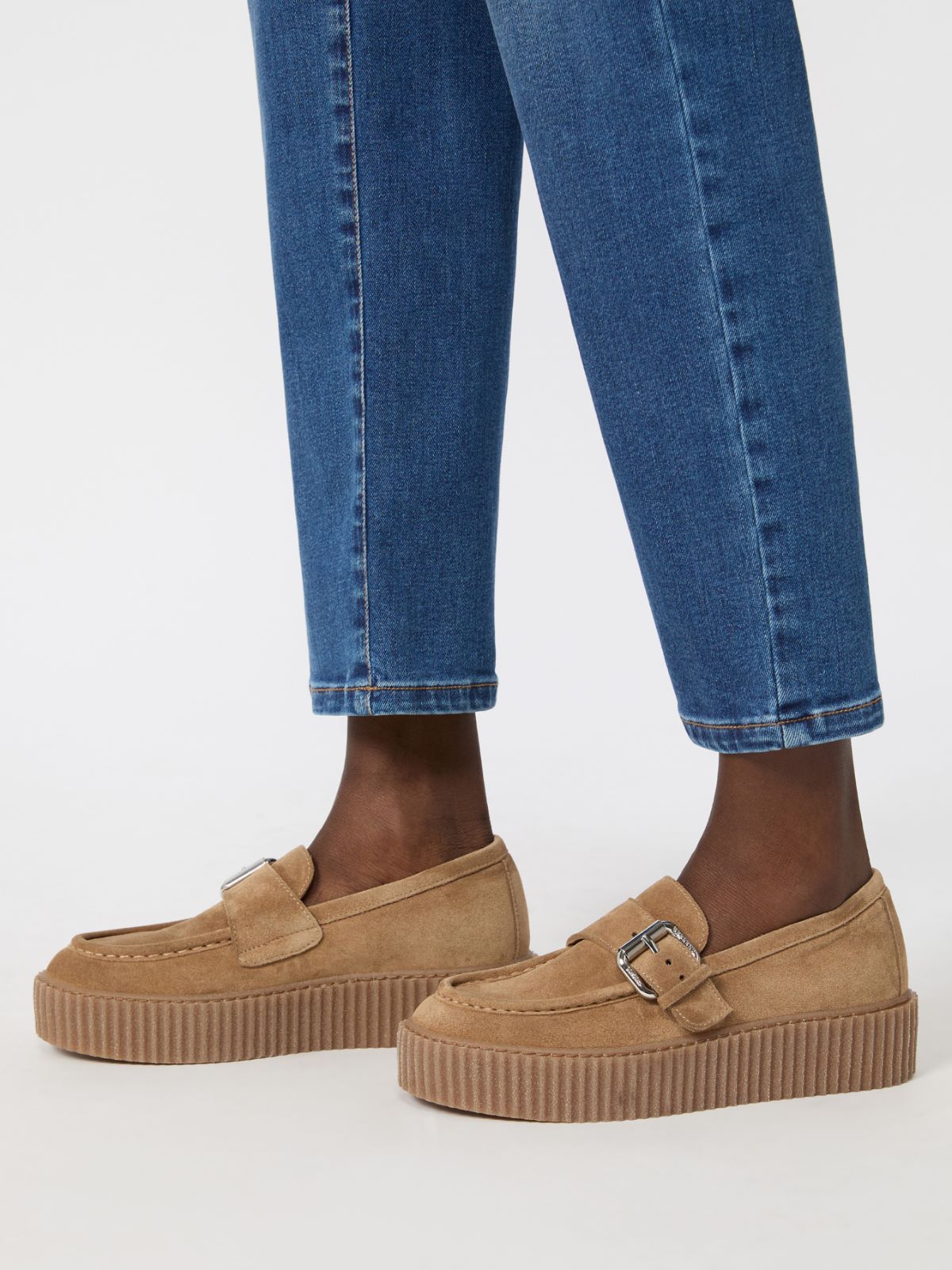 Split-leather loafers - HONEY - Weekend Max Mara - 6