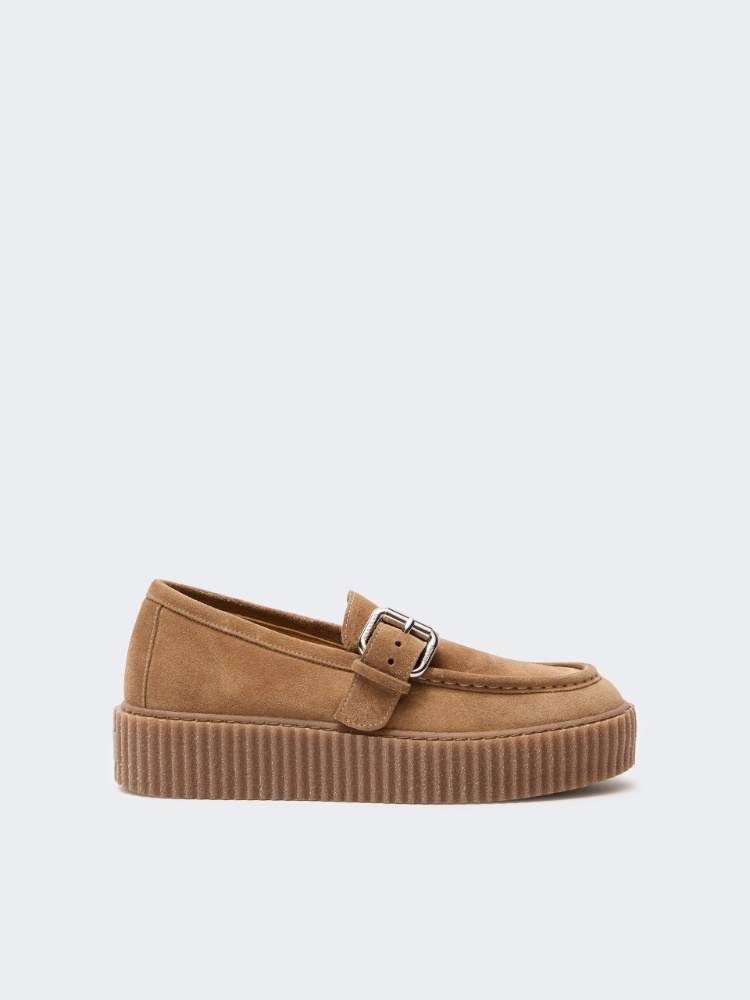 Split-leather loafers - HONEY - Weekend Max Mara