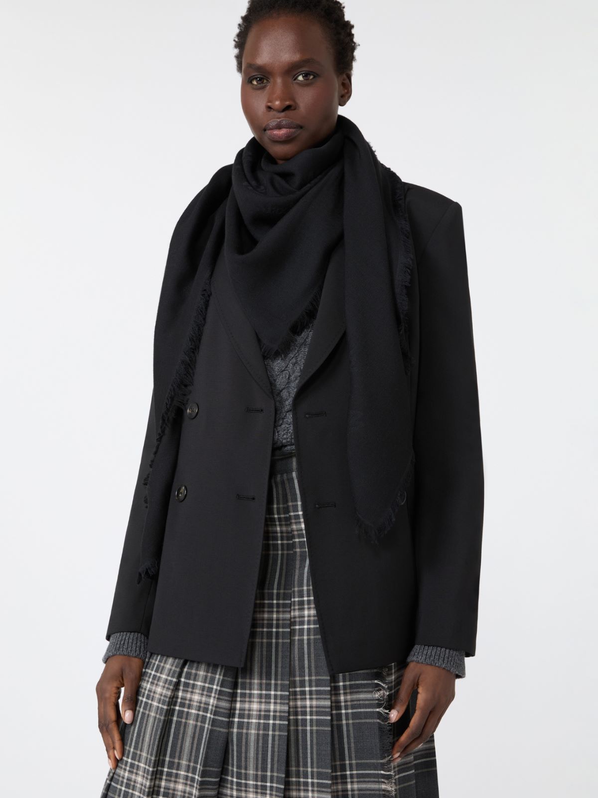 Jacquard wool and silk shawl - Weekend Max Mara - 5