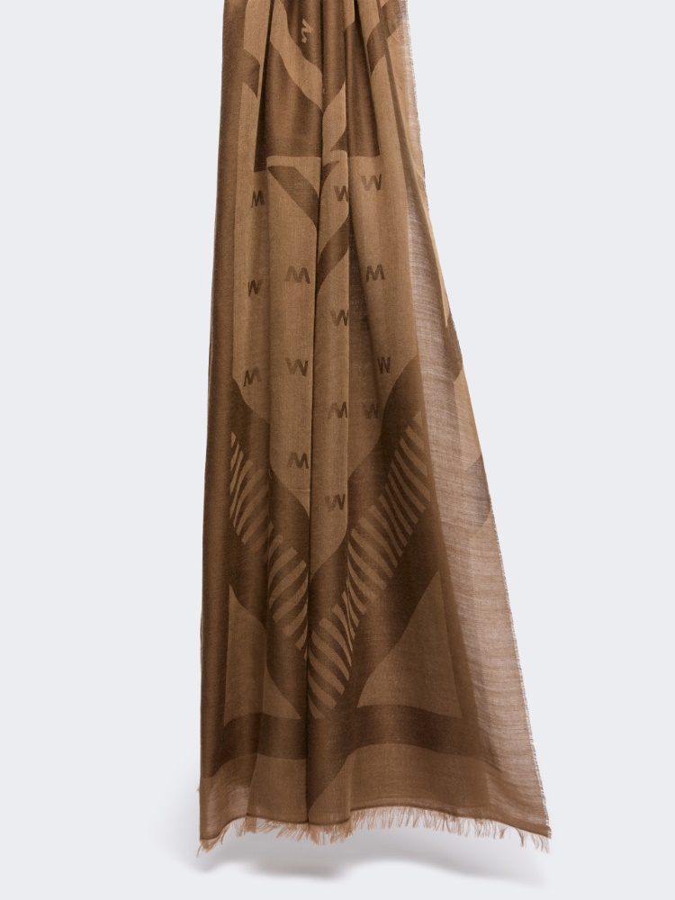 Jacquard wool and modal stole - Weekend Max Mara - 2