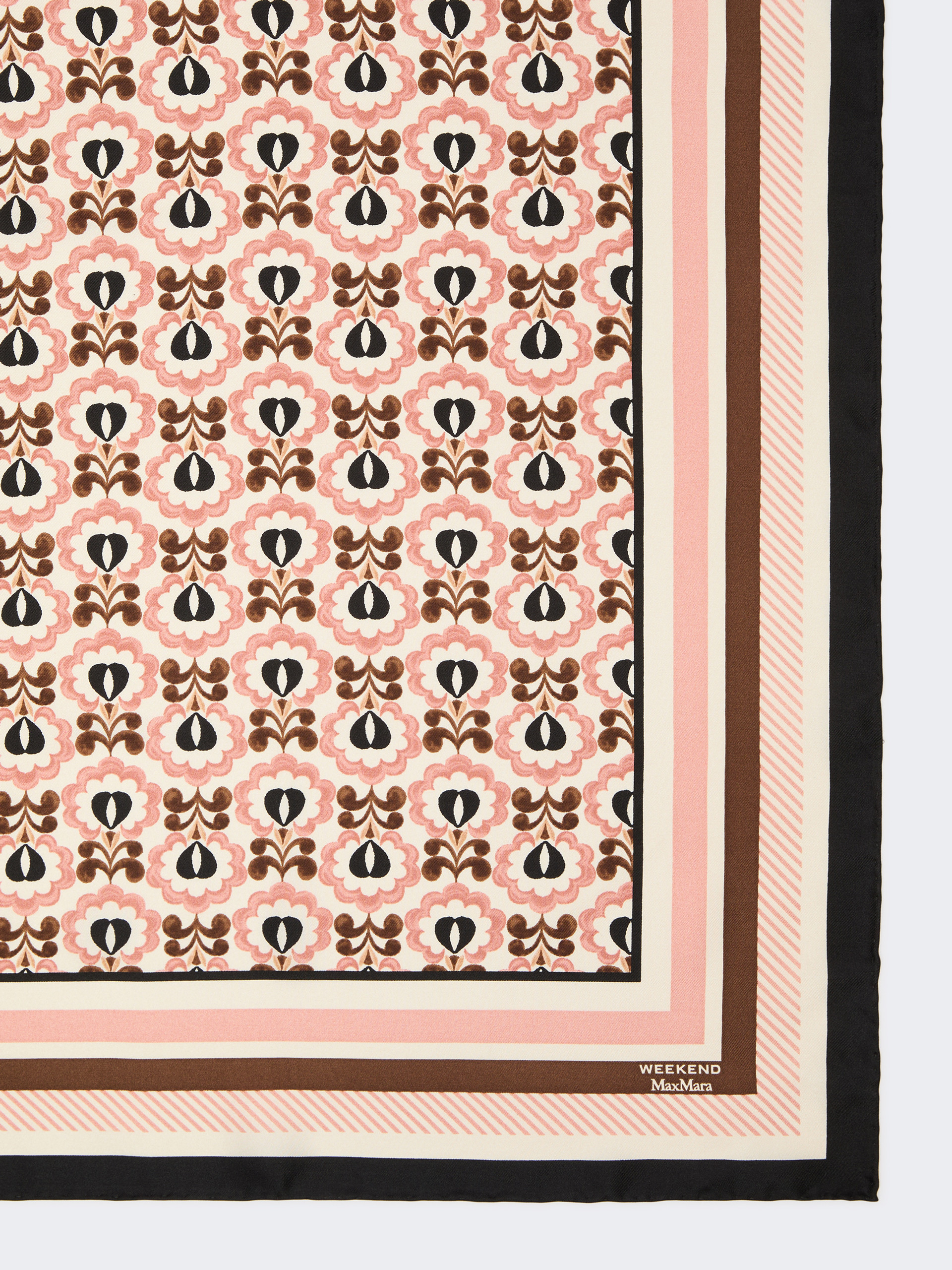 Printed silk foulard - IVORY - Weekend Max Mara - 2