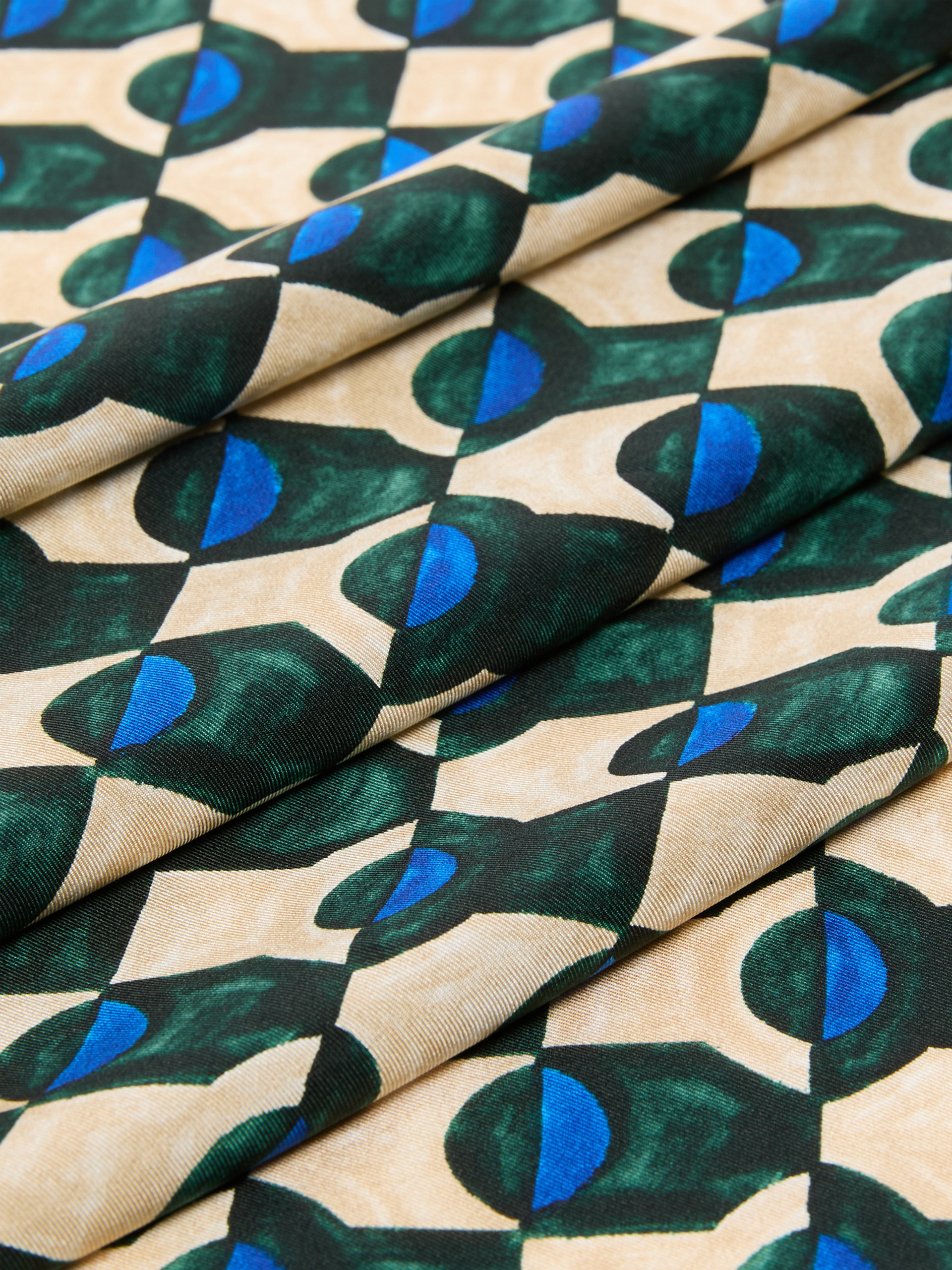 Printed silk foulard - DARK GREEN - Weekend Max Mara - 3