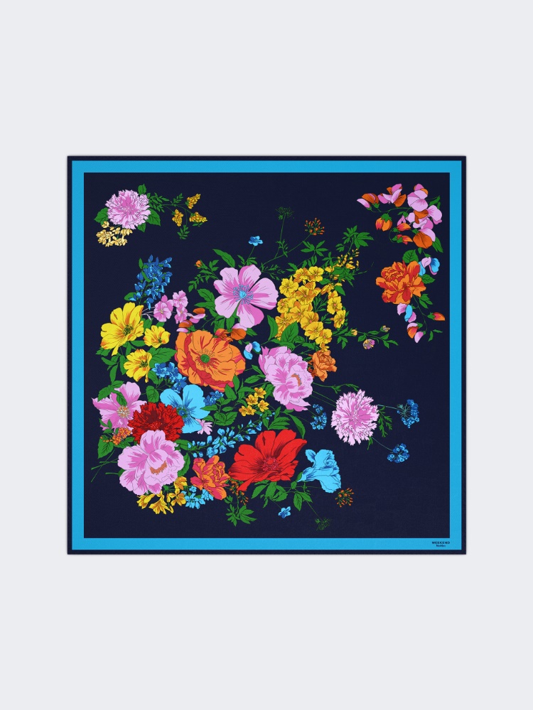 Patterned silk twill foulard - Weekend Max Mara