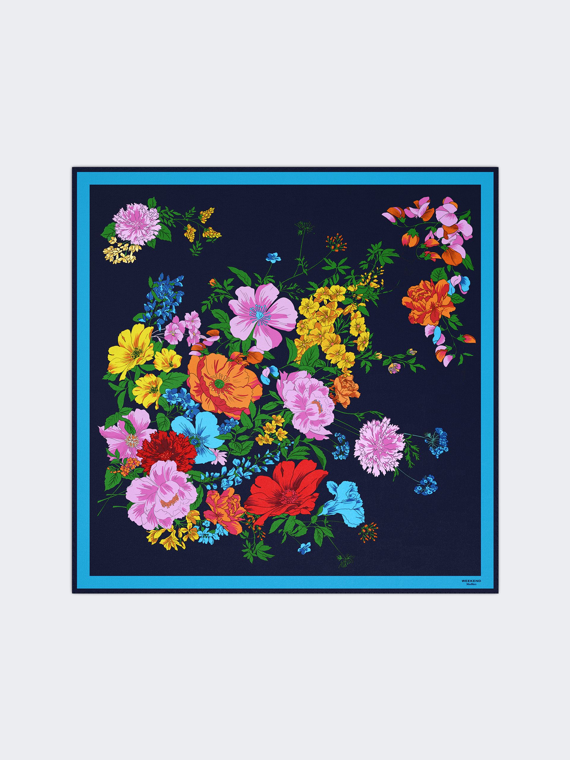 Patterned silk twill foulard - Weekend Max Mara