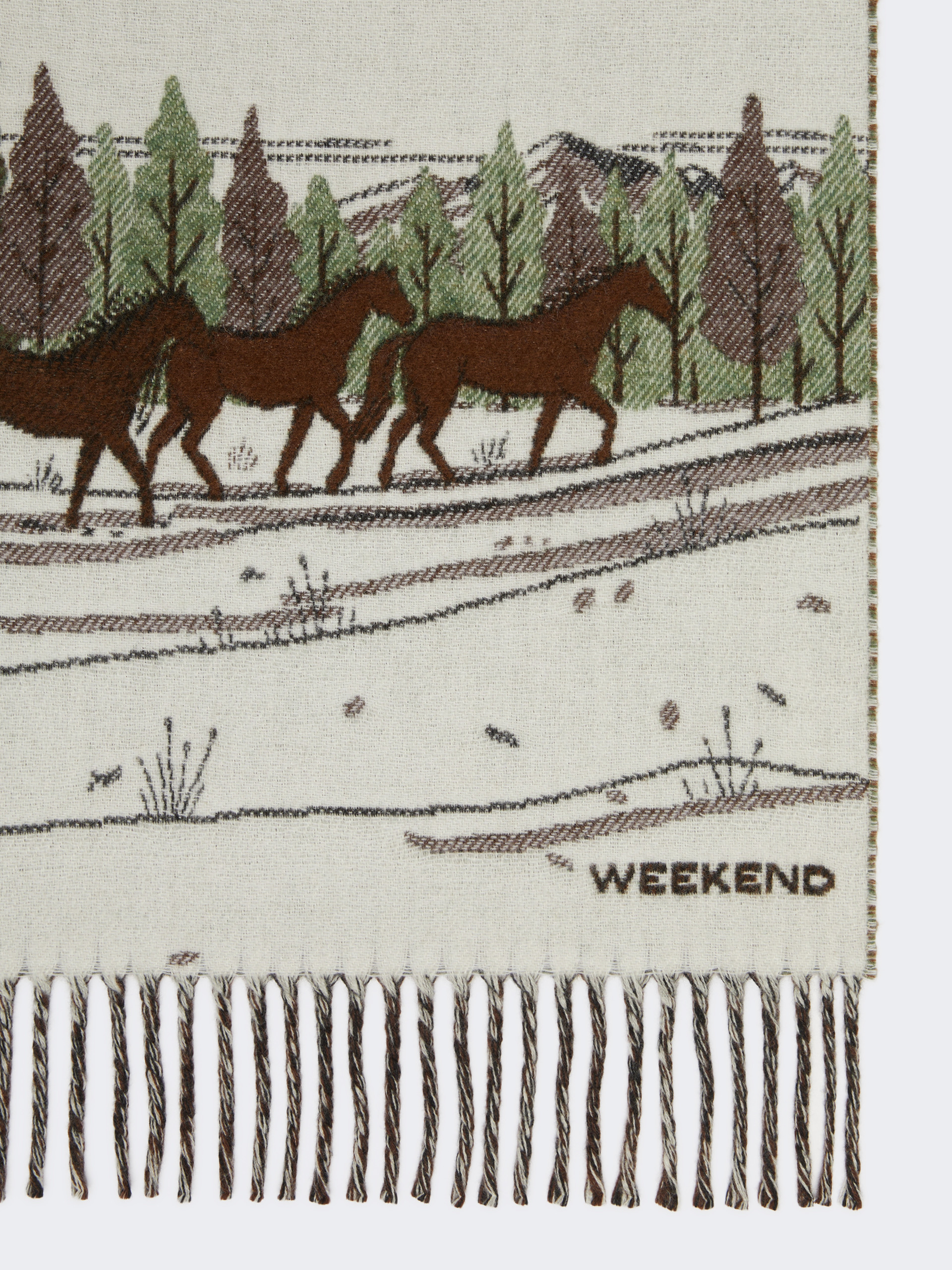 Jacquard wool blend stole - Weekend Max Mara - 2