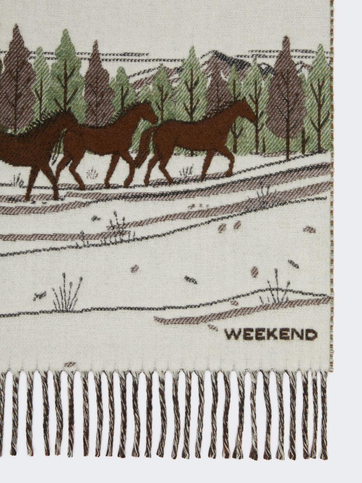 Jacquard wool blend stole - Weekend Max Mara - 2