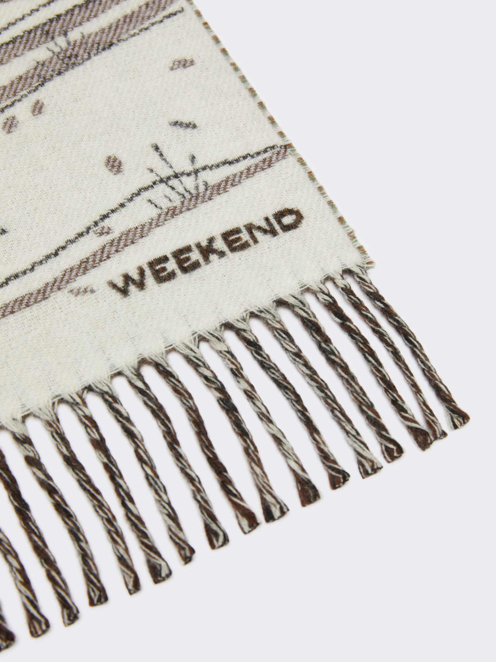 Jacquard wool blend stole - Weekend Max Mara - 3