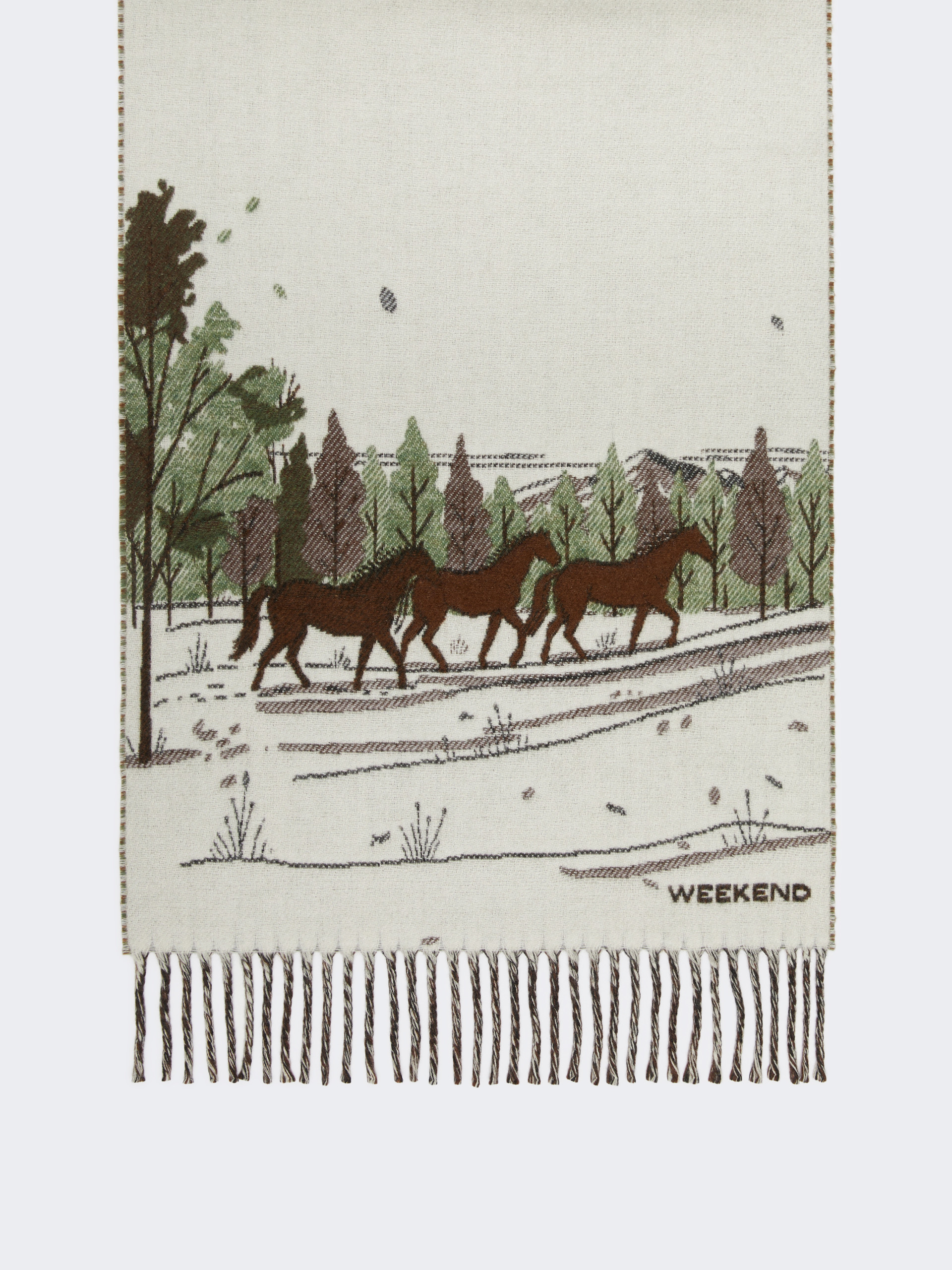 Jacquard wool blend stole - Weekend Max Mara