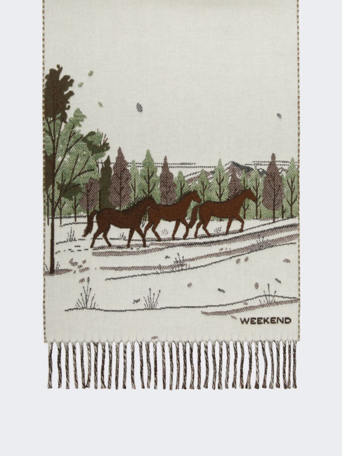 Jacquard wool blend stole - Weekend Max Mara