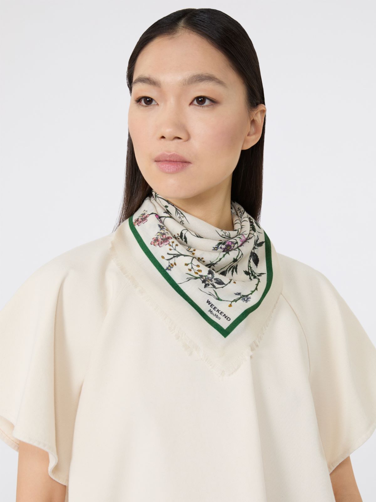 Printed wool and silk foulard - Weekend Max Mara - 5