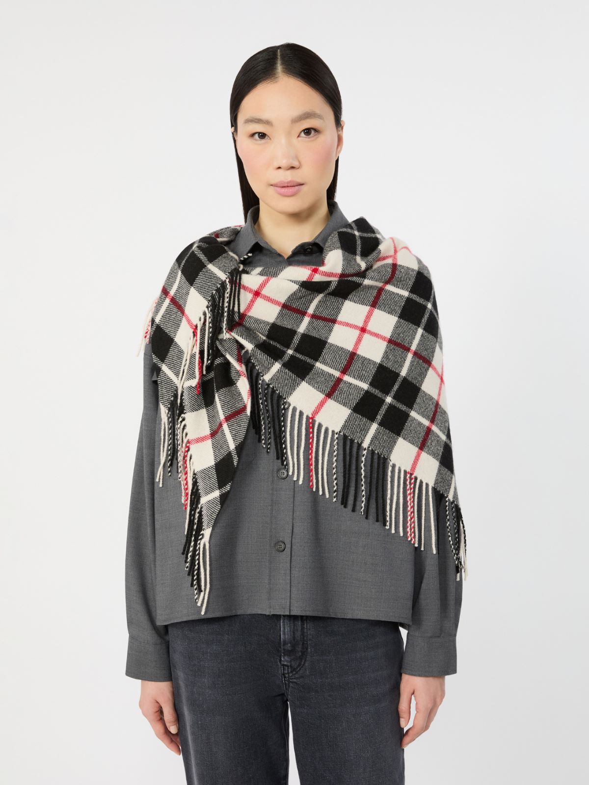 Tartan cashmere stole - Weekend Max Mara - 4