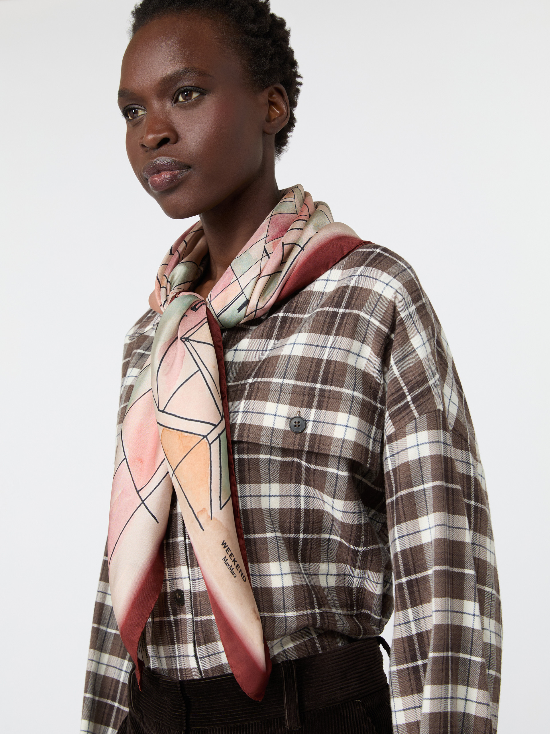 Printed silk oversized scarf - Weekend Max Mara - 5