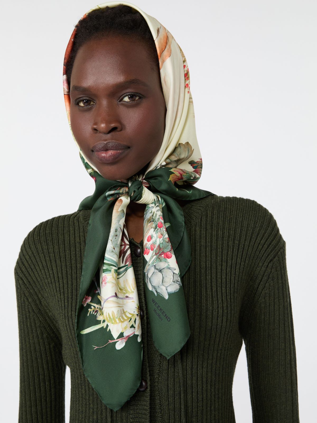 Printed silk oversized scarf - Weekend Max Mara - 5