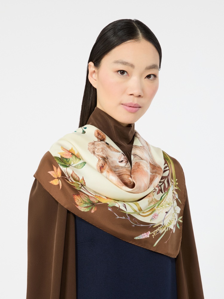 Printed silk oversized scarf - Weekend Max Mara - 2