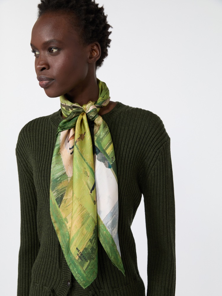 Printed silk oversized scarf - Weekend Max Mara - 2