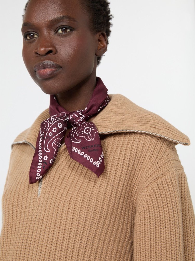 Foulard in seta con stampa bandana - Weekend Max Mara - 2