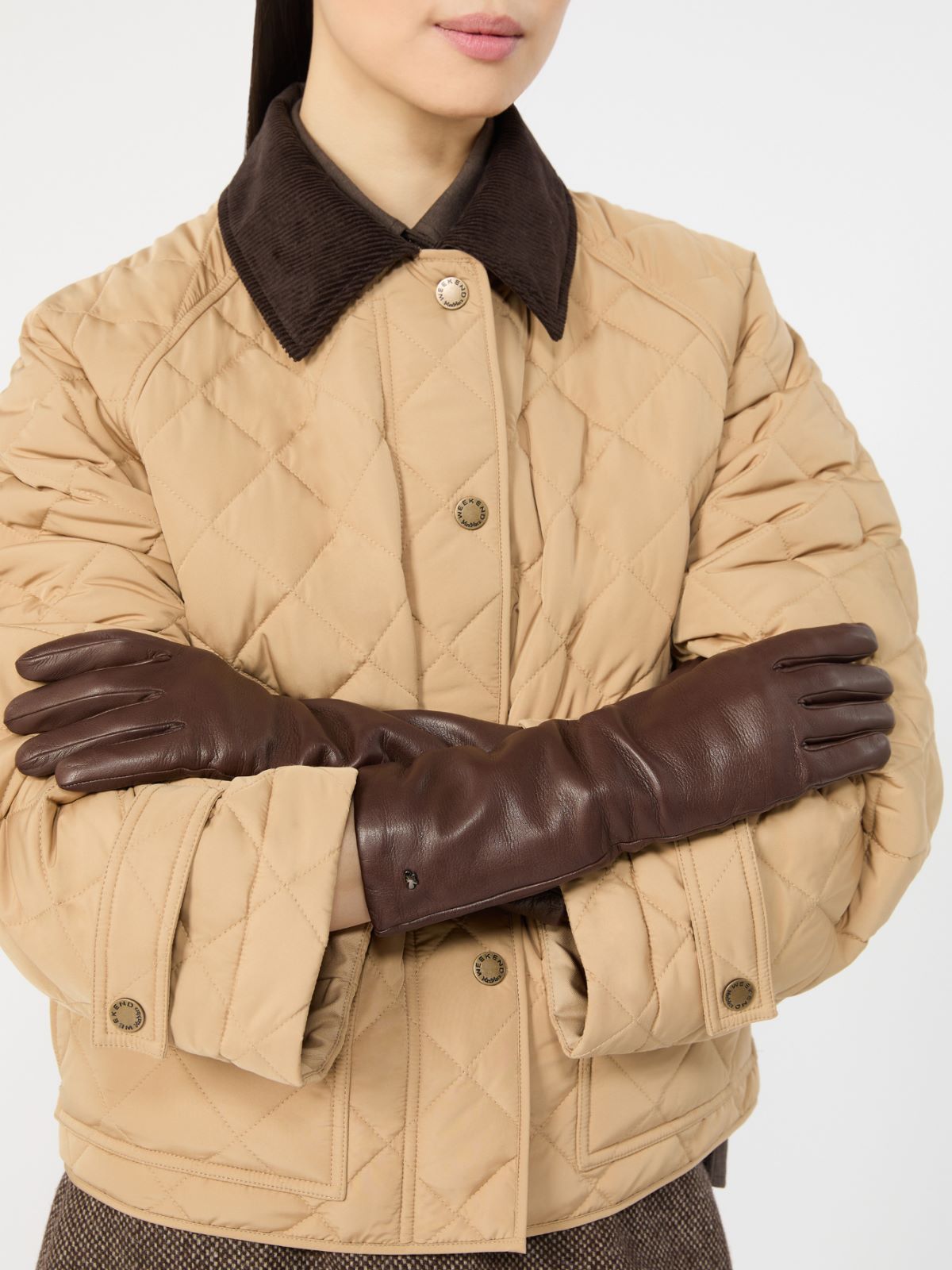 Mid-length nappa leather gloves - Weekend Max Mara - 4