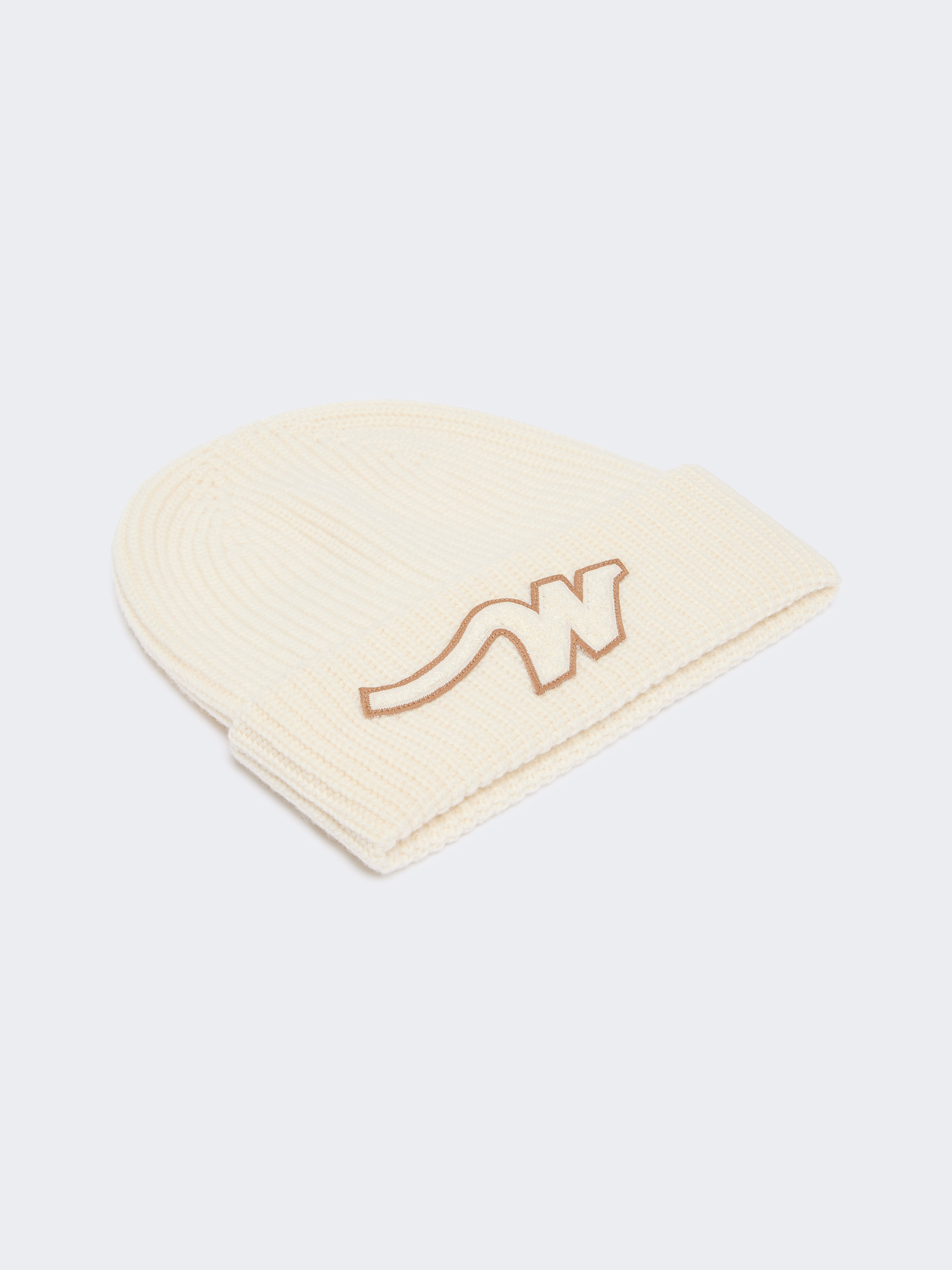 Wool beanie with “W” patch - Weekend Max Mara - 2