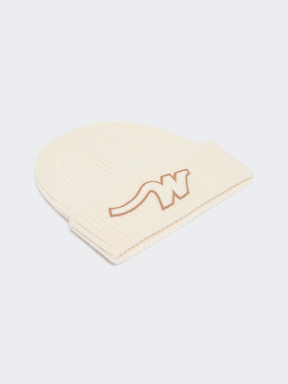 Wool beanie with “W” patch - Weekend Max Mara - 2