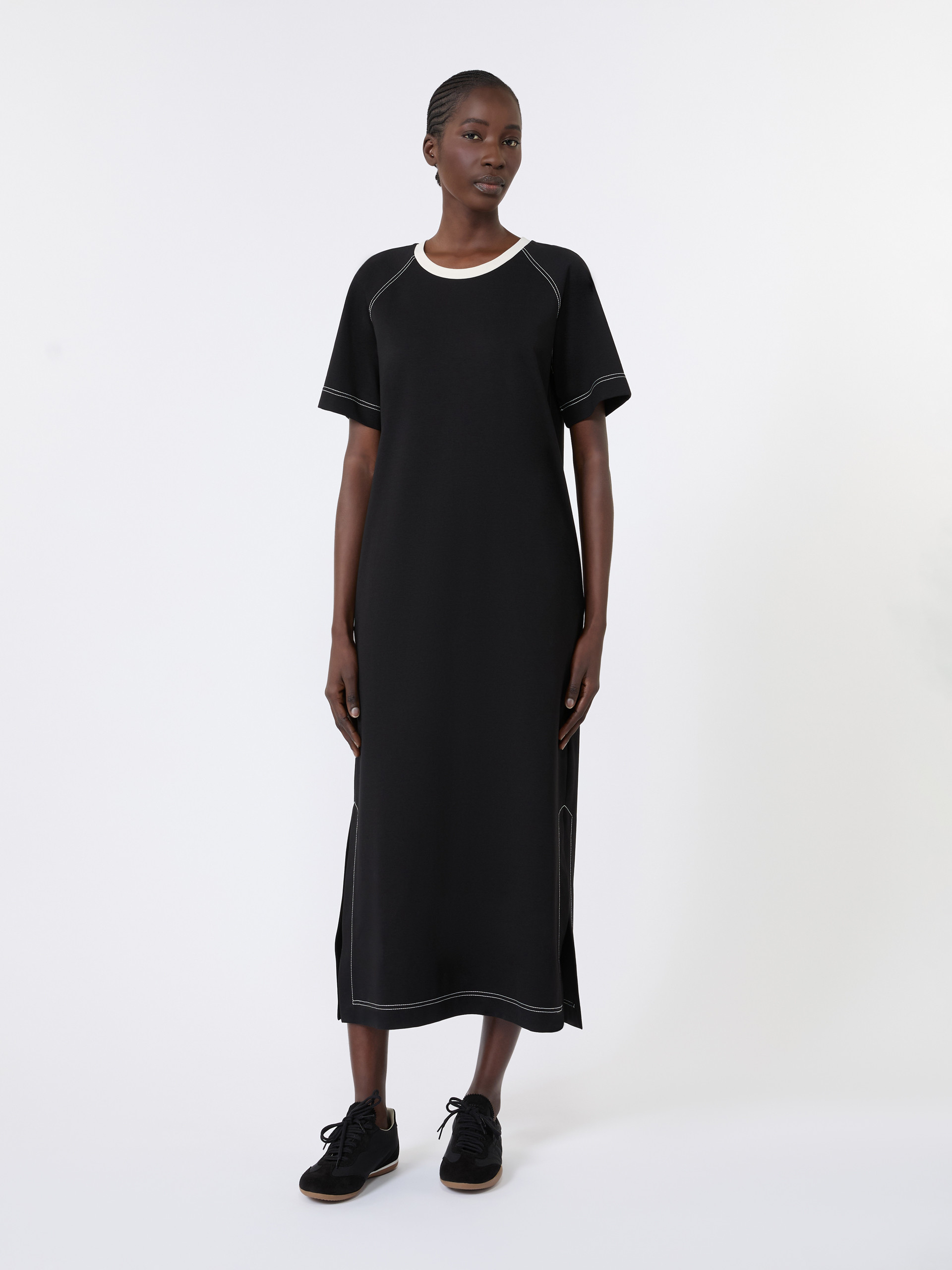Long cotton-blend jersey dress - Weekend Max Mara - 2
