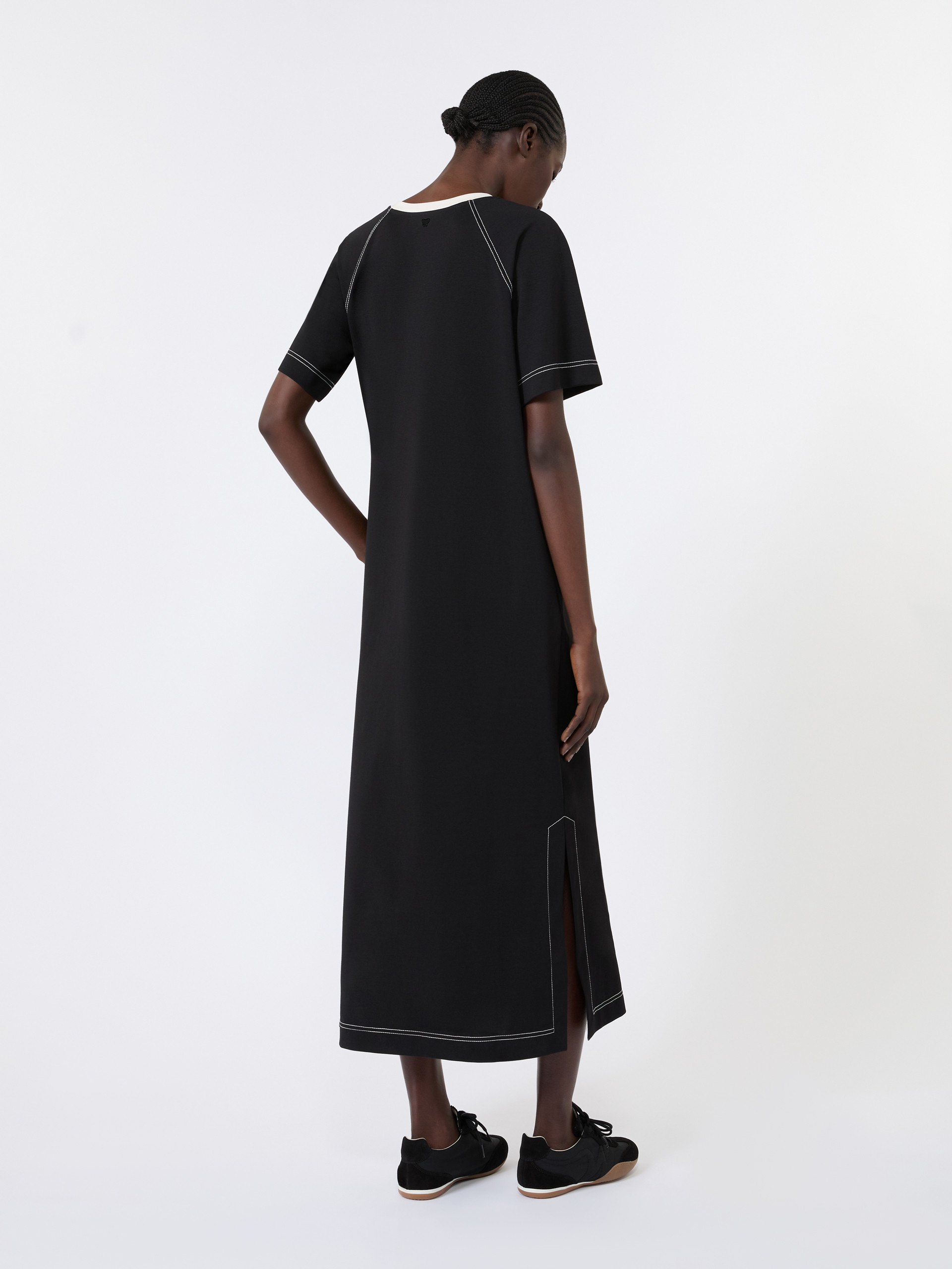 Long cotton-blend jersey dress - Weekend Max Mara - 3