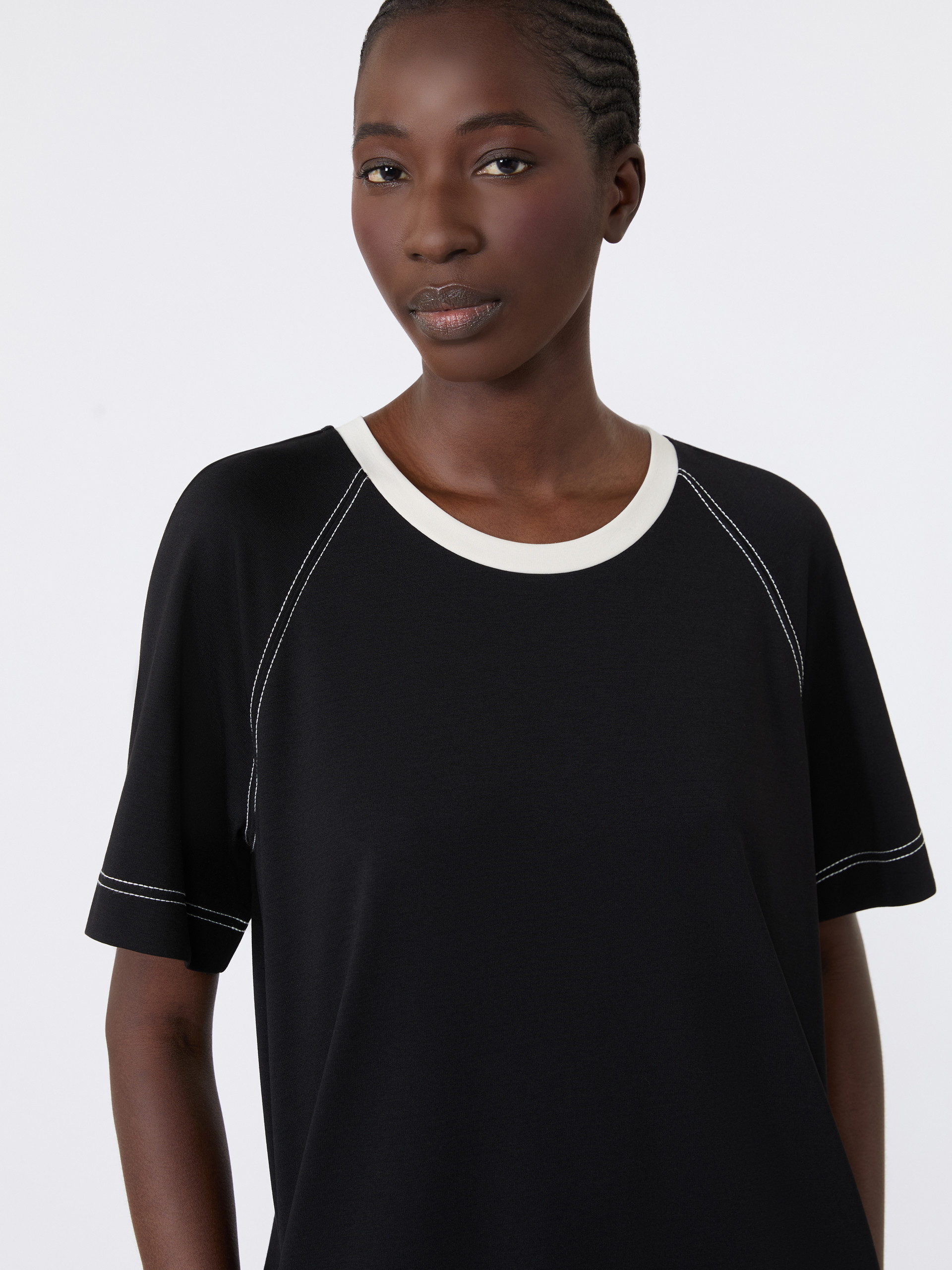 Long cotton-blend jersey dress - Weekend Max Mara - 4