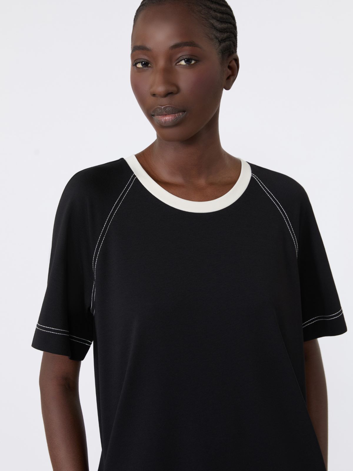 Long cotton-blend jersey dress - Weekend Max Mara - 4