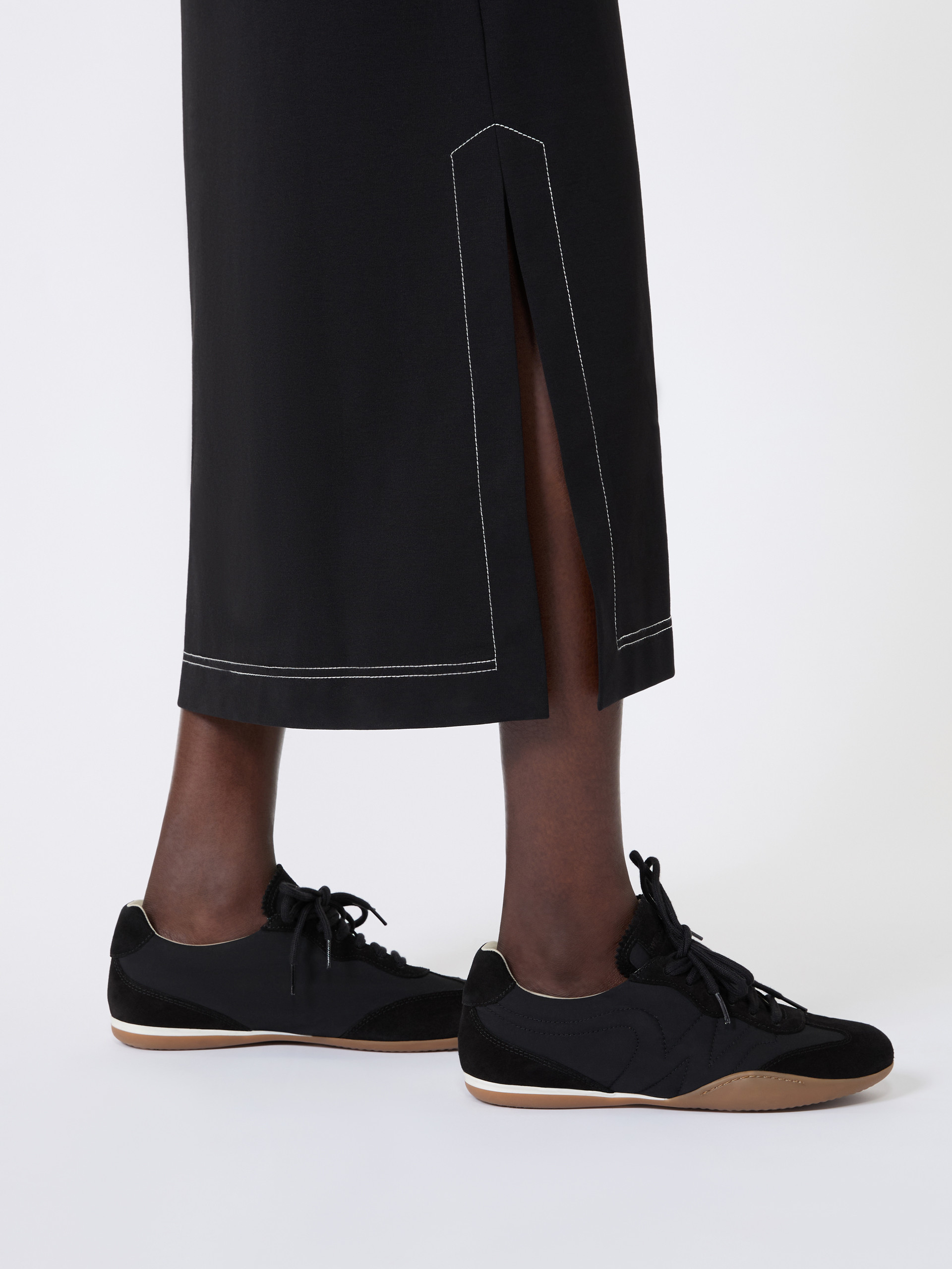 Long cotton-blend jersey dress - Weekend Max Mara - 5
