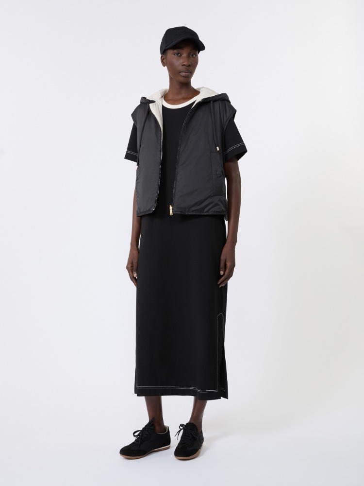 Long cotton-blend jersey dress - Weekend Max Mara