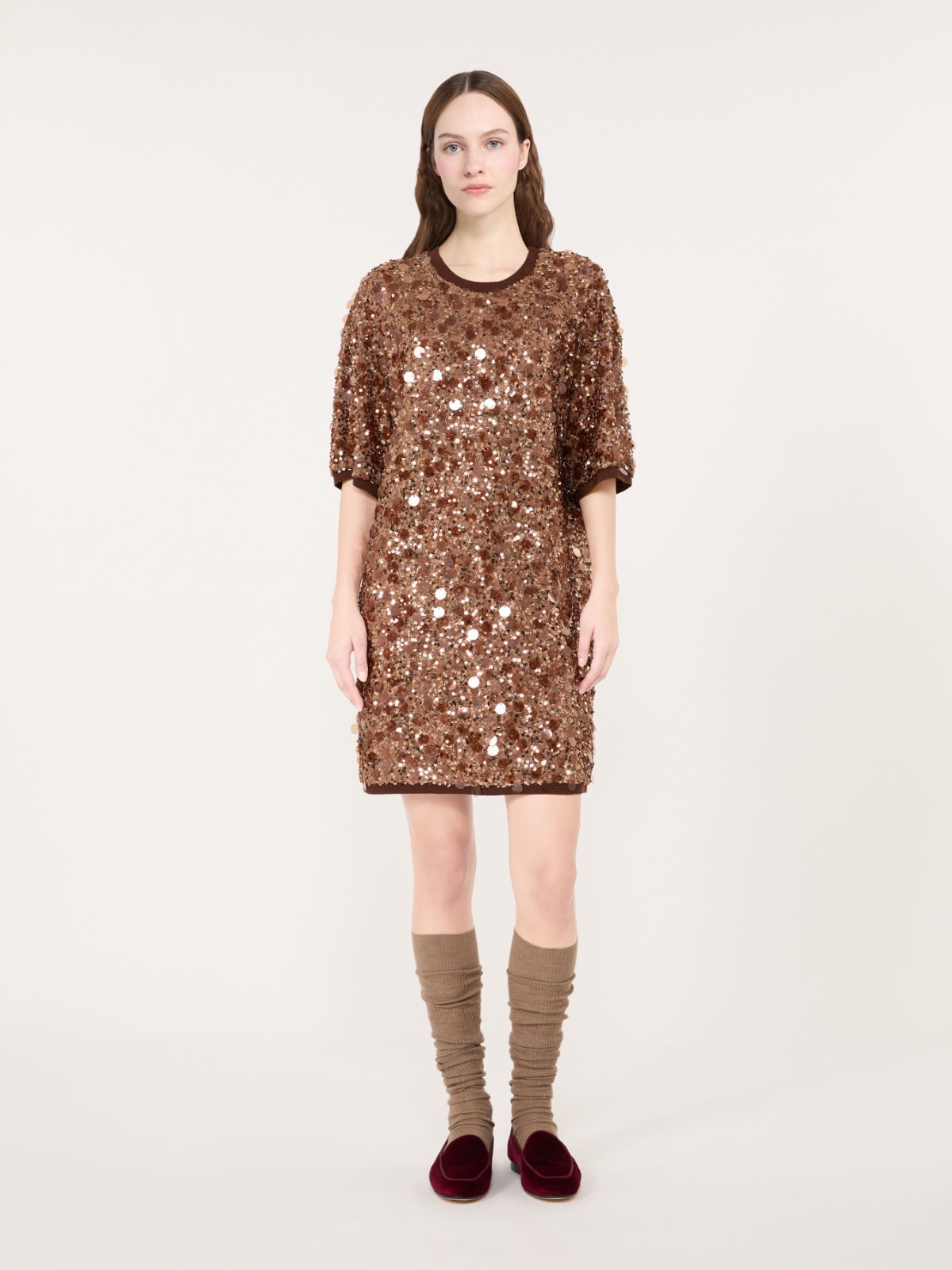 Short sequinned jersey dress - Weekend Max Mara - 2