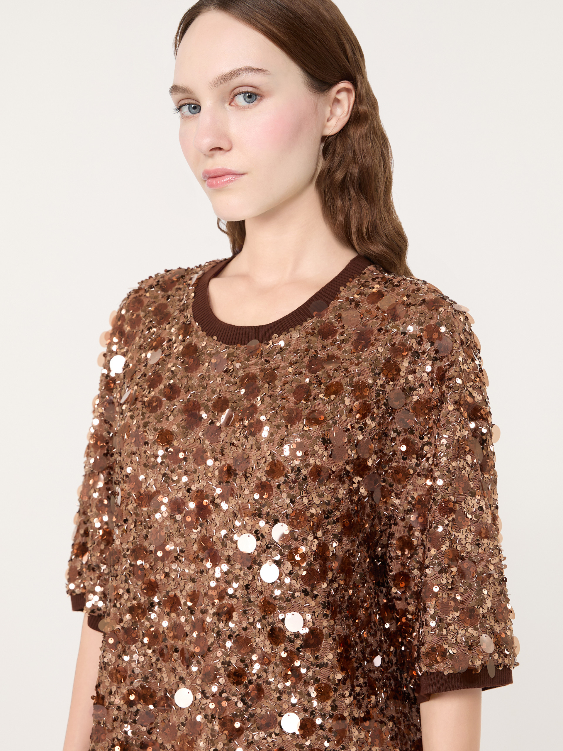 Short sequinned jersey dress - Weekend Max Mara - 4