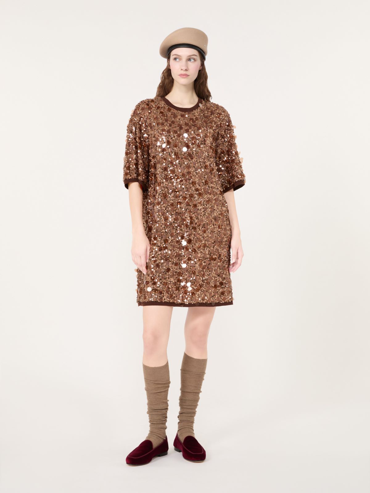 Short sequinned jersey dress - Weekend Max Mara