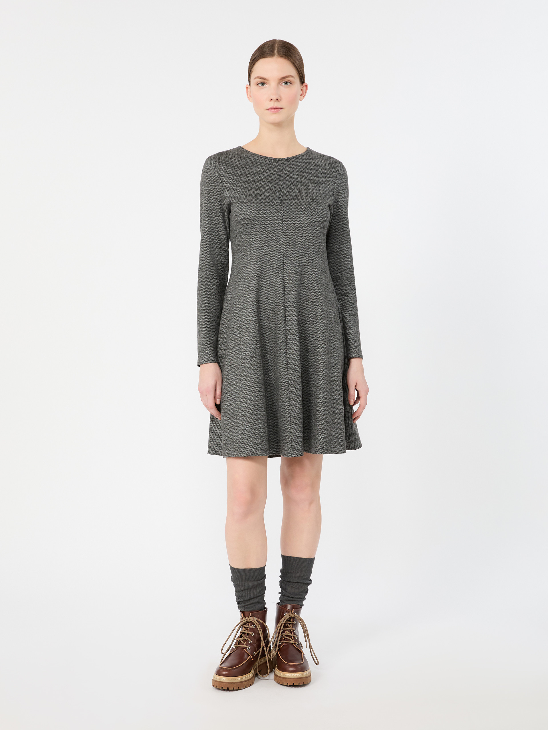 Abito svasato in jersey jacquard - Weekend Max Mara - 2