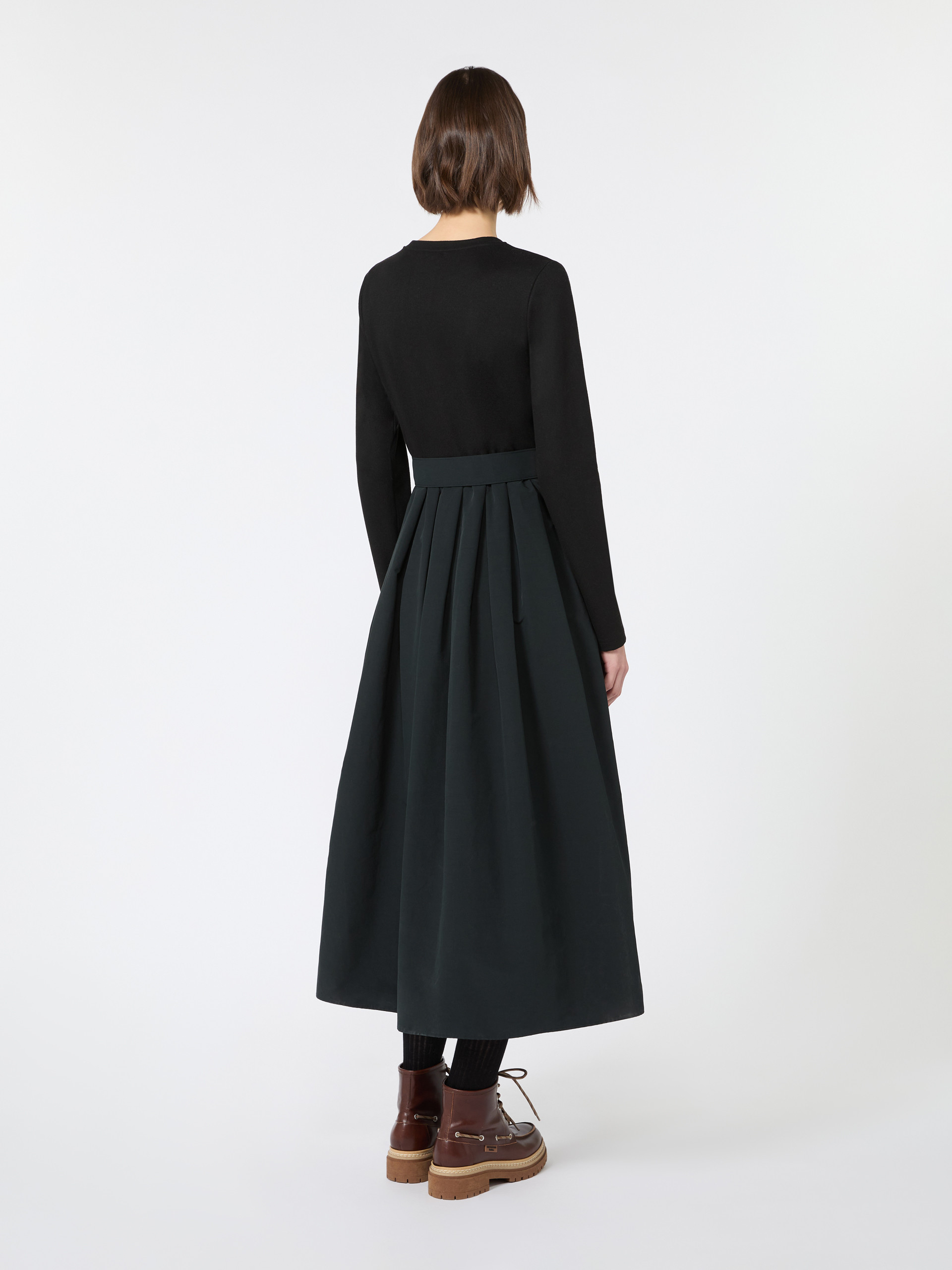 Jacquard jersey and taffeta dress - Weekend Max Mara - 3